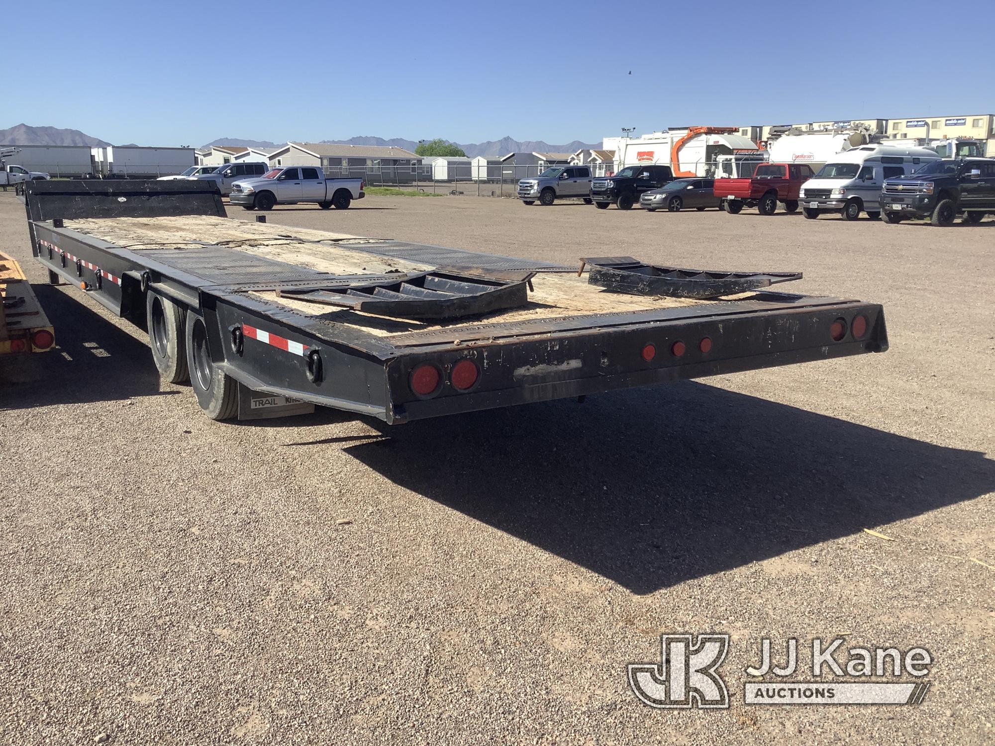 (Phoenix, AZ) 1992 Trail King TK70 Drop-Deck Flatbed Trailer Towable