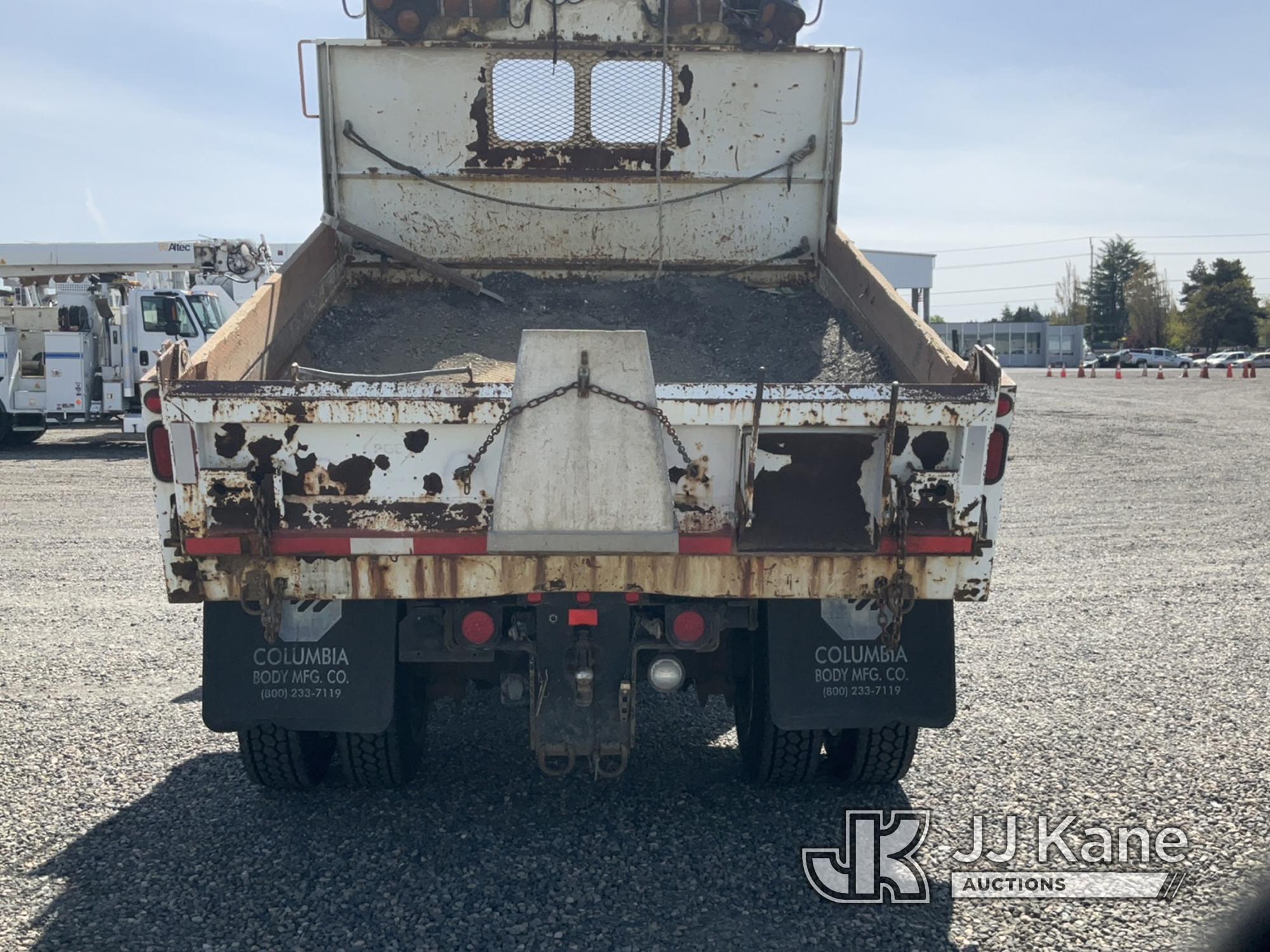 (Portland, OR) 2005 International 4300 Dump Flatbed Truck Runs, Moves & Operates