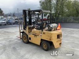 (Tillamook, OR) 1988 Hyster H60XL Pneumatic Tired Forklift Runs, Moves & Operates