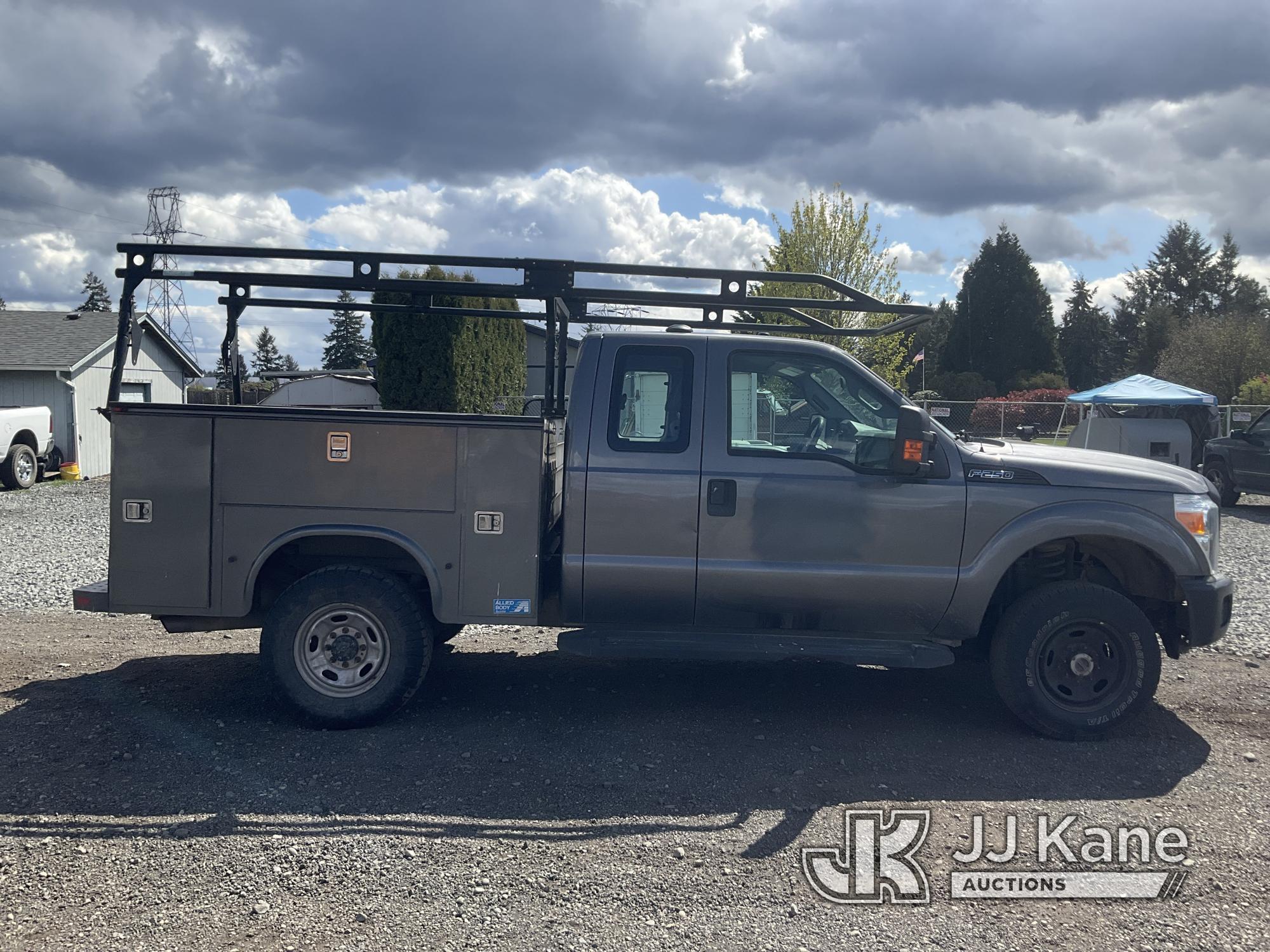 (Tacoma, WA) 2013 Ford F250 4x4 Extended-Cab Service Truck Runs & Moves