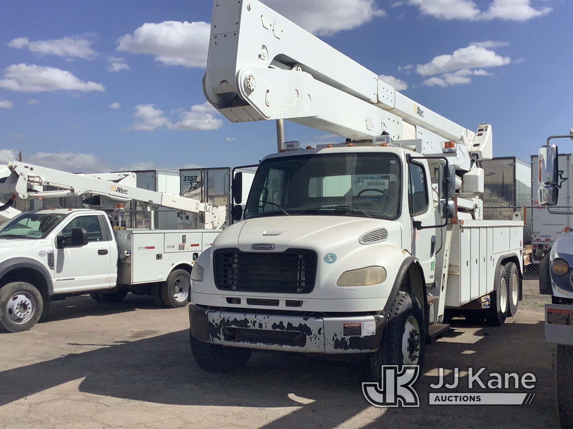 (Phoenix, AZ) Altec A77T-E93, Material Handling Elevator Bucket Truck rear mounted on 2009 Freightli