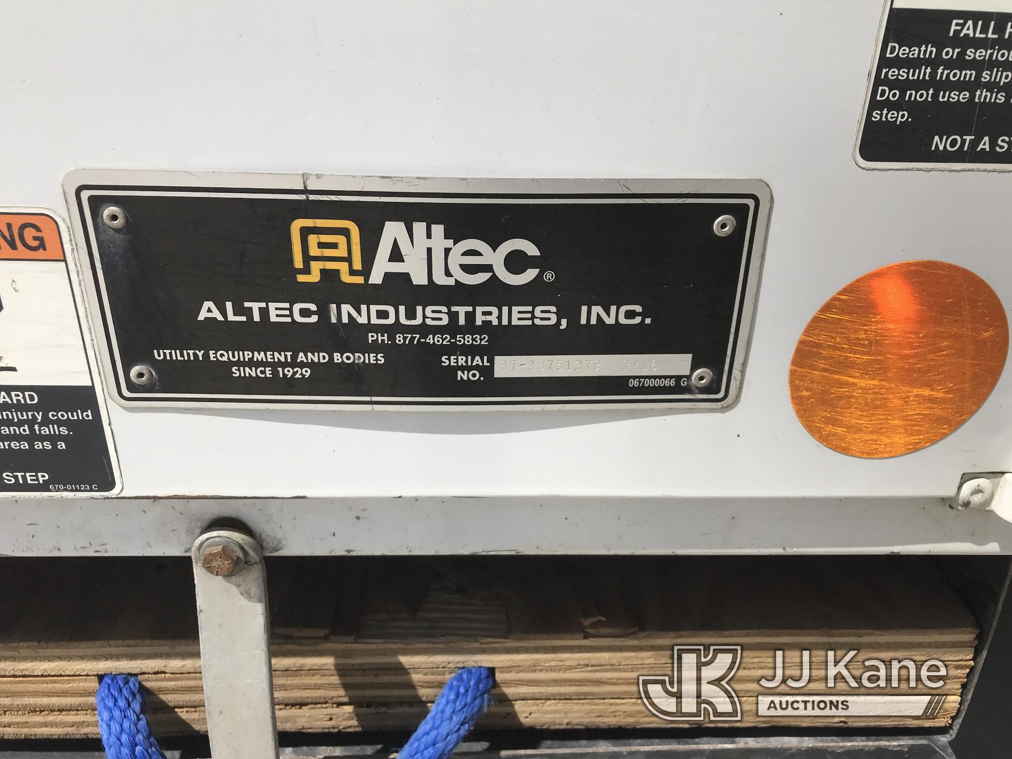 (Salt Lake City, UT) Altec DC47-TR, Digger Derrick rear mounted on 2017 International 7300 4x4 Utili