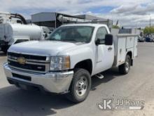 (Portland, OR) 2013 Chevrolet Silverado 2500HD 4x4 Service Truck Runs & Moves)(Some rust On Utility