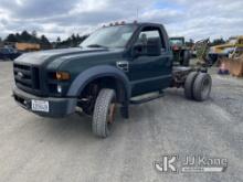 2008 Ford F450 Cab & Chassis Runs & Moves