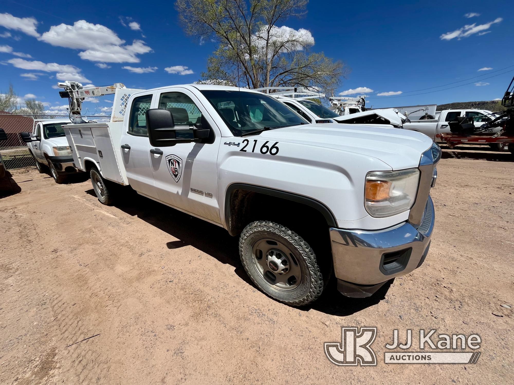 (Fort Defiance, AZ) 2016 GMC Sierra 2500HD 4x4 Extended-Cab Utility Truck, SCHEDULED LOAD-OUT on JUN