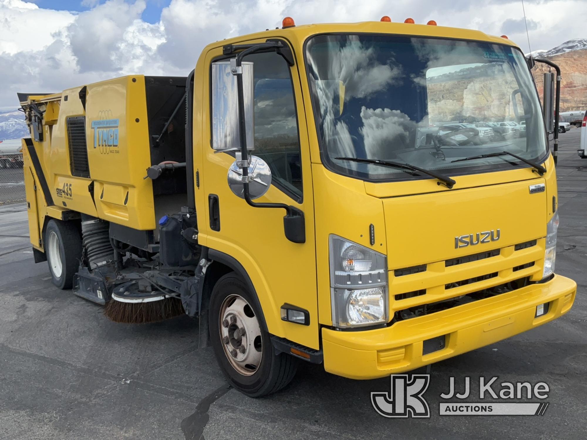 (Salt Lake City, UT) 2015 Isuzu NQR Tymco SRE 435 Sweeper Runs, Moves & Operates) (Check Engine Ligh