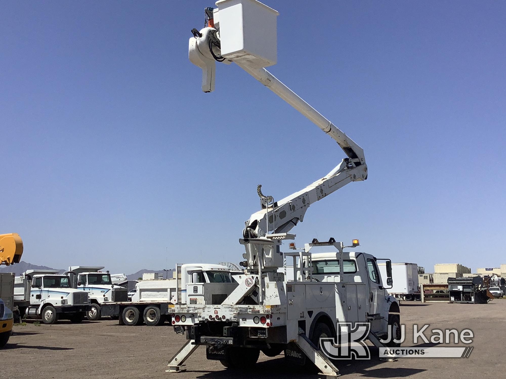 (Phoenix, AZ) Altec AN55E-OC, Material Handling Bucket Truck rear mounted on 2015 Freightliner M2 10