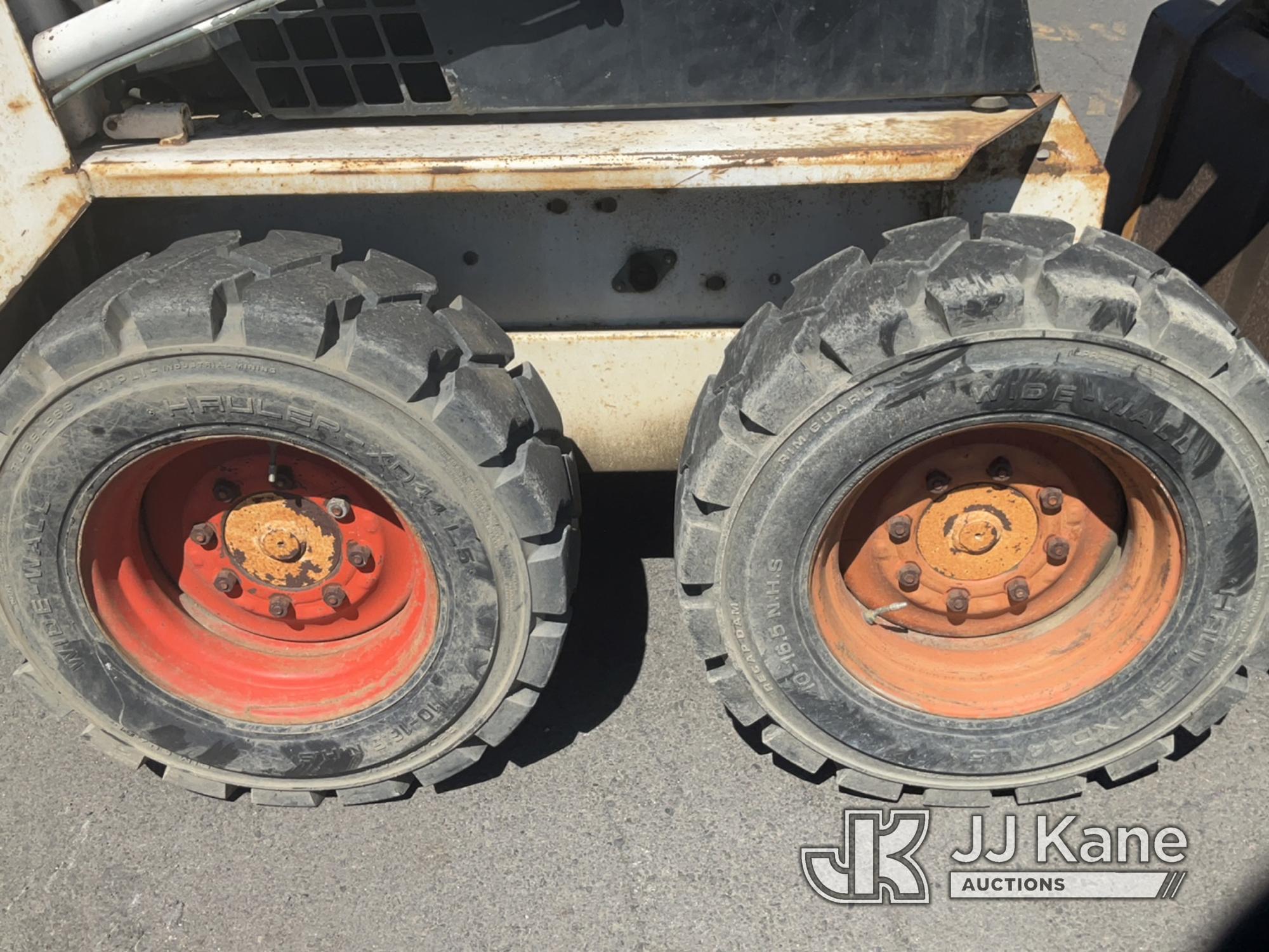 (Portland, OR) 1997 Bobcat 743 Rubber Tired Skid Steer Loader Runs & Moves) (Hydraulics On Bucket Wi