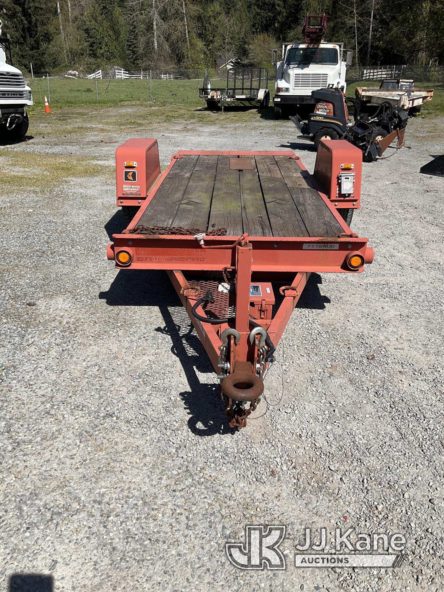 (Tacoma, WA) 2010 Ditch Witch S7B Tagalong Utiliy Trailer