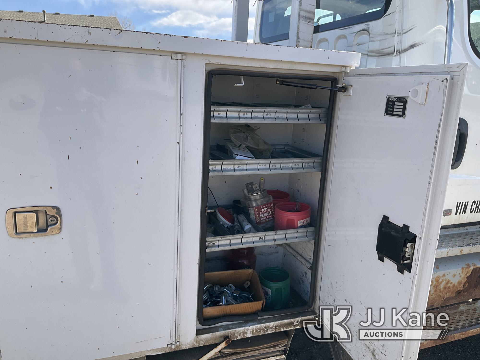 (Franktown, CO) Altec AA55-MH, Material Handling Bucket Truck rear mounted on 2012 Freightliner M2 1