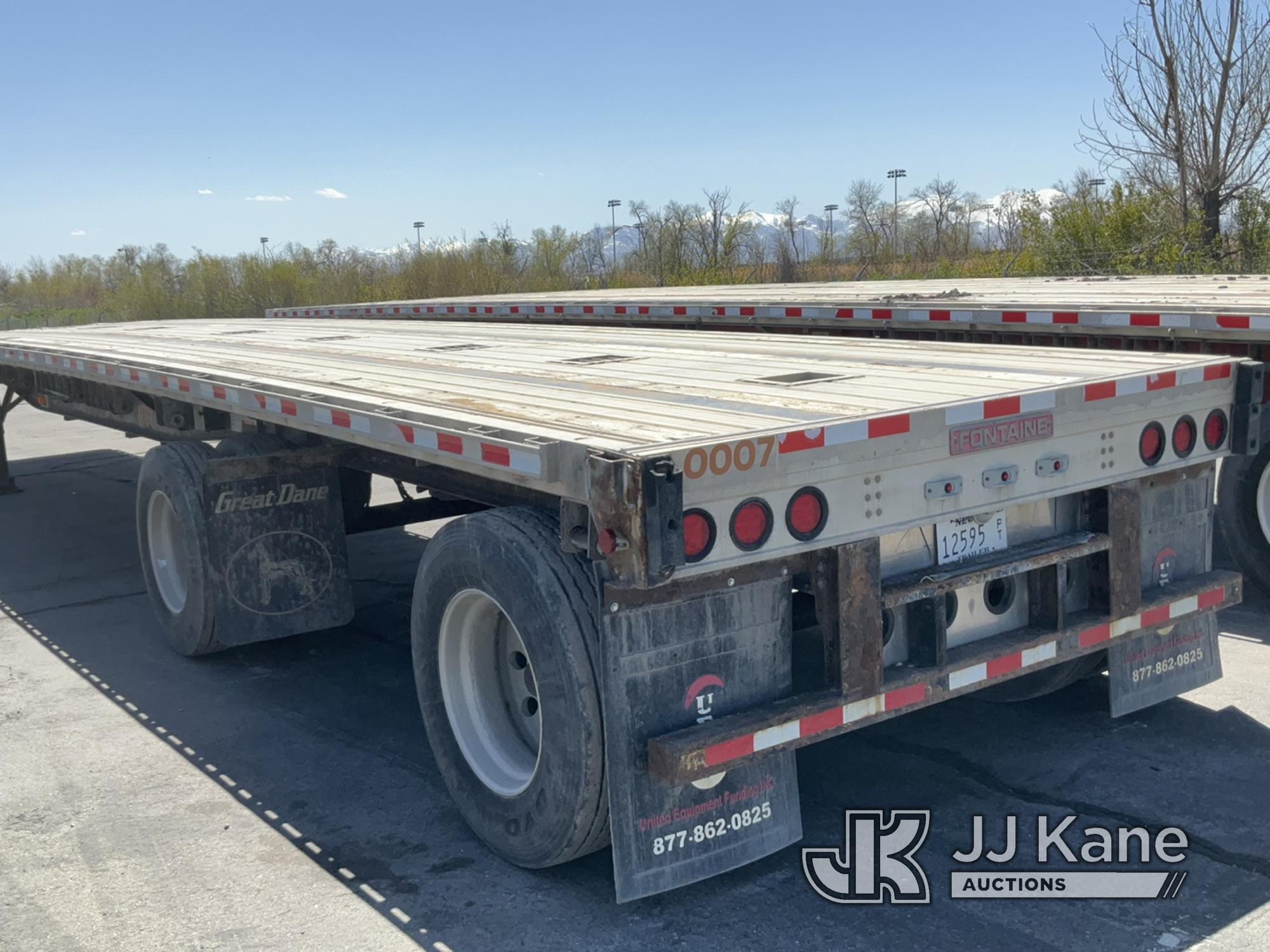 (Salt Lake City, UT) 2009 Fontaine Trailer Co 48ft Flatbed Trailer Towable