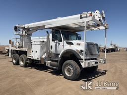 (Brawley, CA) Altec D4060B-TR, Digger Derrick rear mounted on 2015 International 7500 6x6 T/A Flatbe