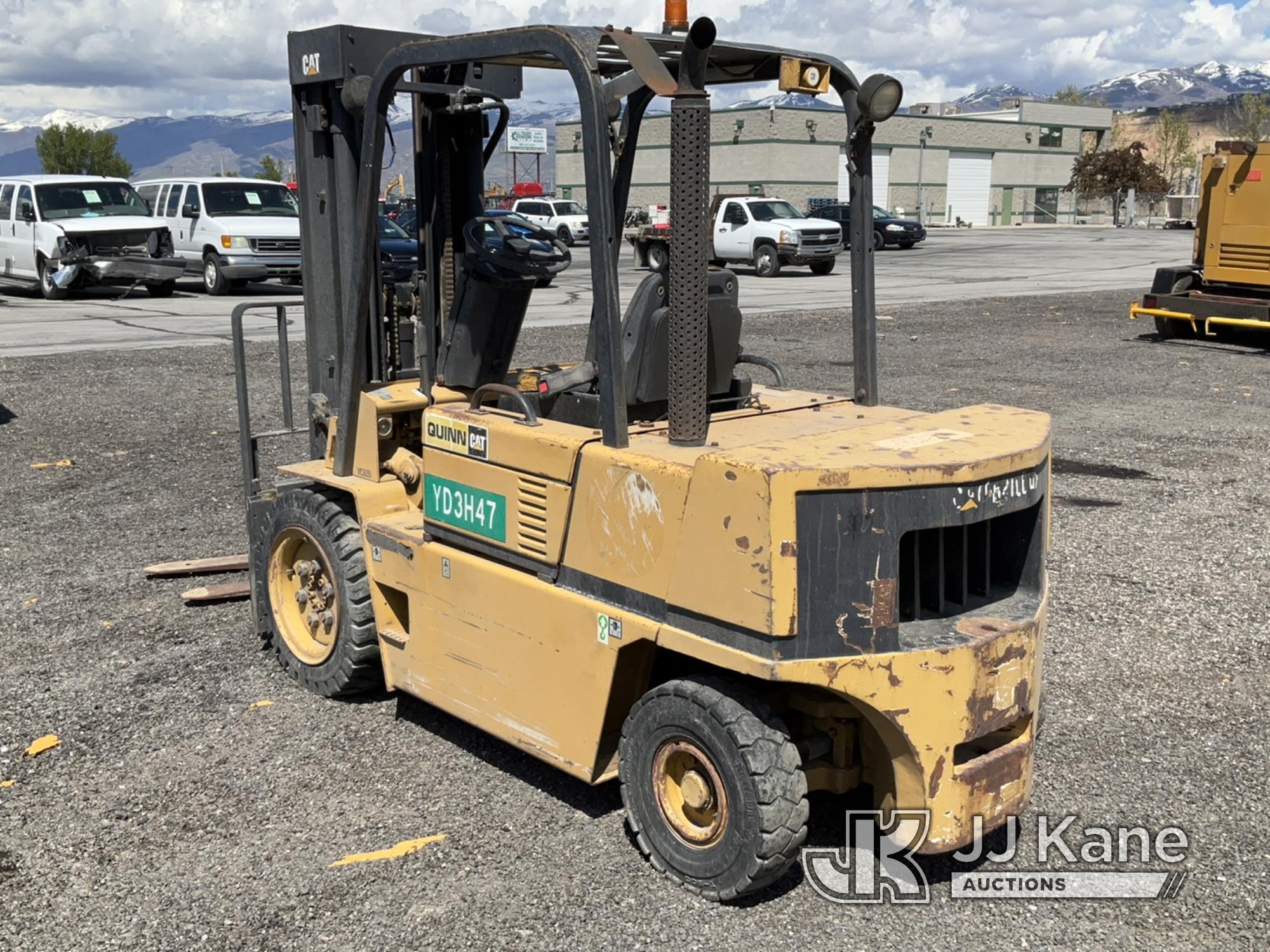 (Salt Lake City, UT) Caterpillar VC60D Forklift Cranks, Will Not Start