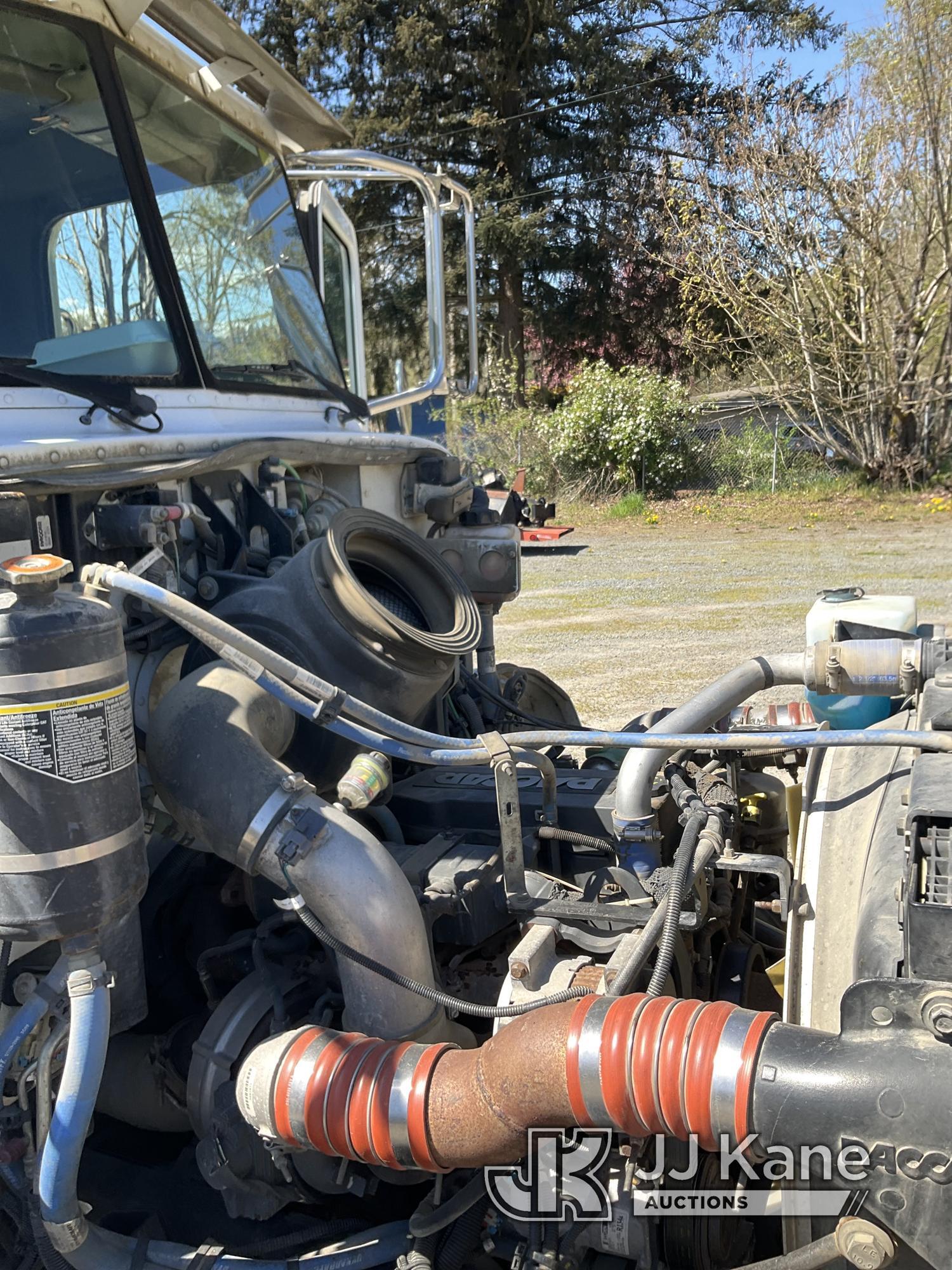 (Tacoma, WA) 2010 Peterbilt 335 Flatbed Truck Runs & Moves