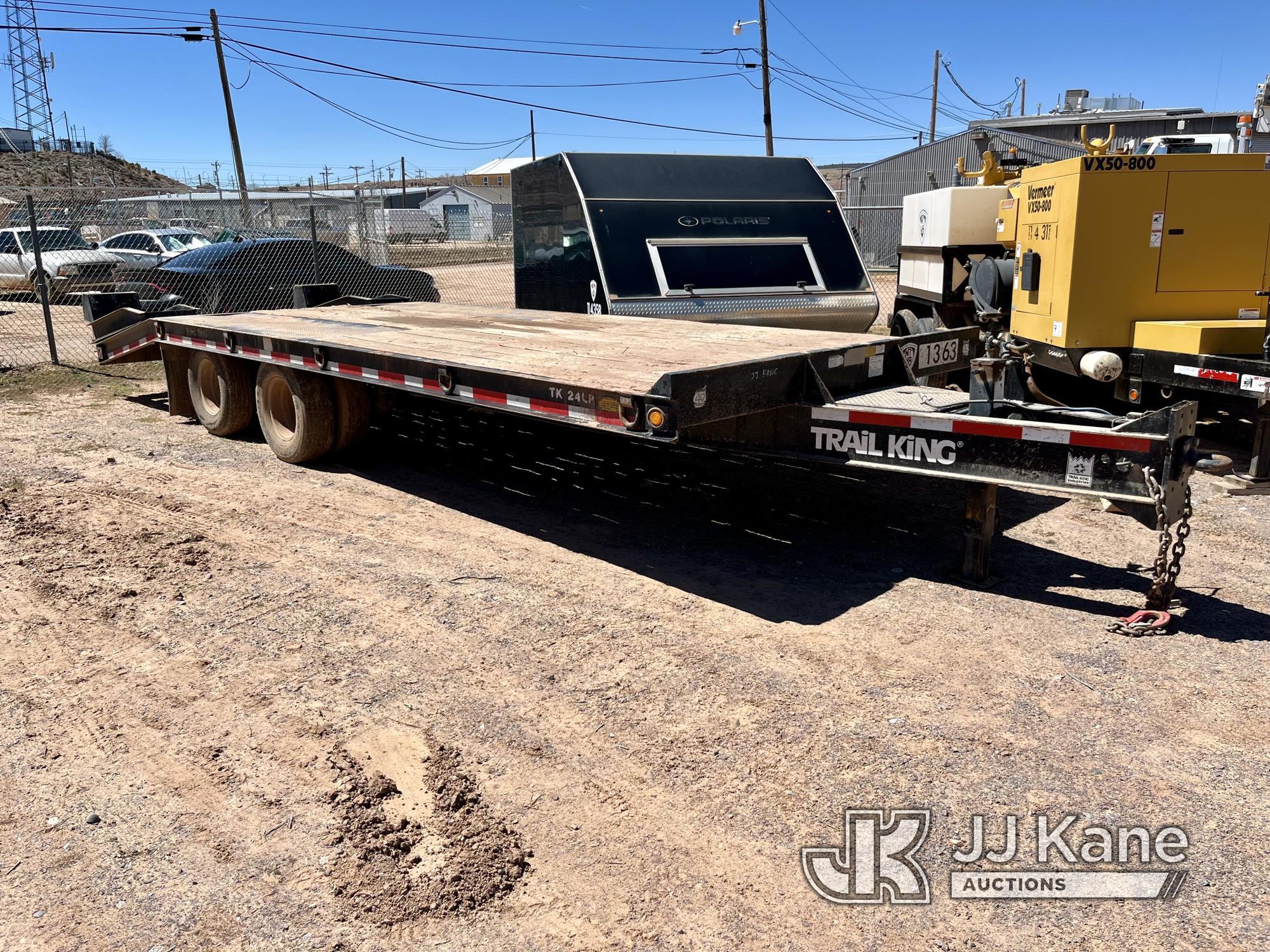 (Fort Defiance, AZ) 2015 Trail King TK24LP-242 T/A Tagalong Equipment Trailer