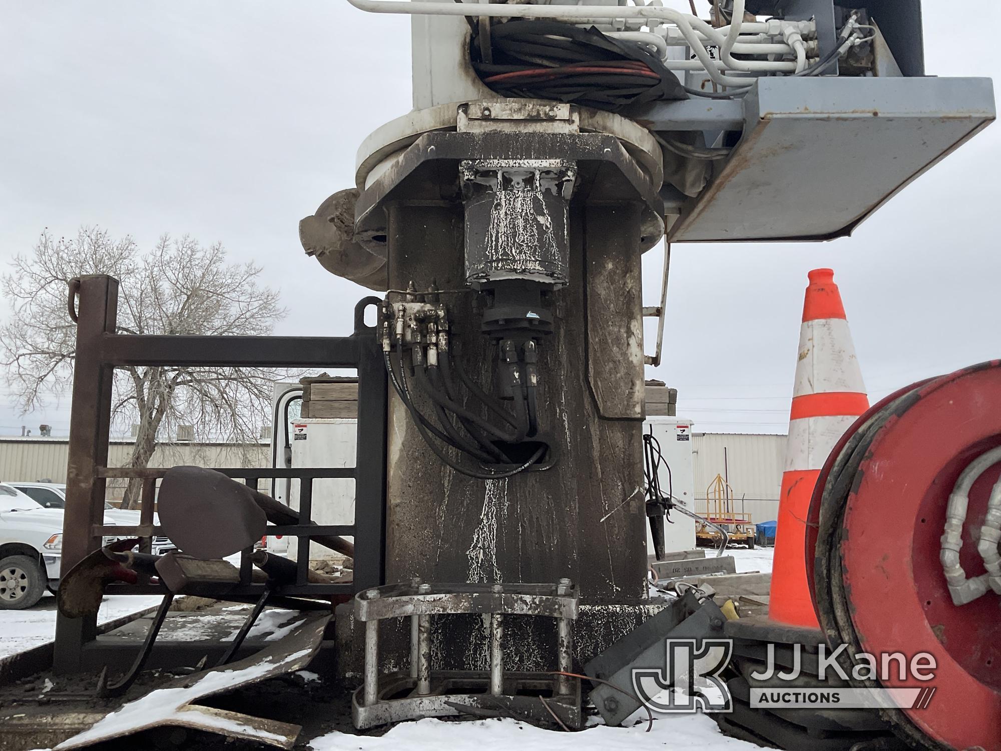 (Laurel, MT) Telelect General, Digger Derrick rear mounted on 2015 Freightliner 108SD 6x6 Flatbed/Ut