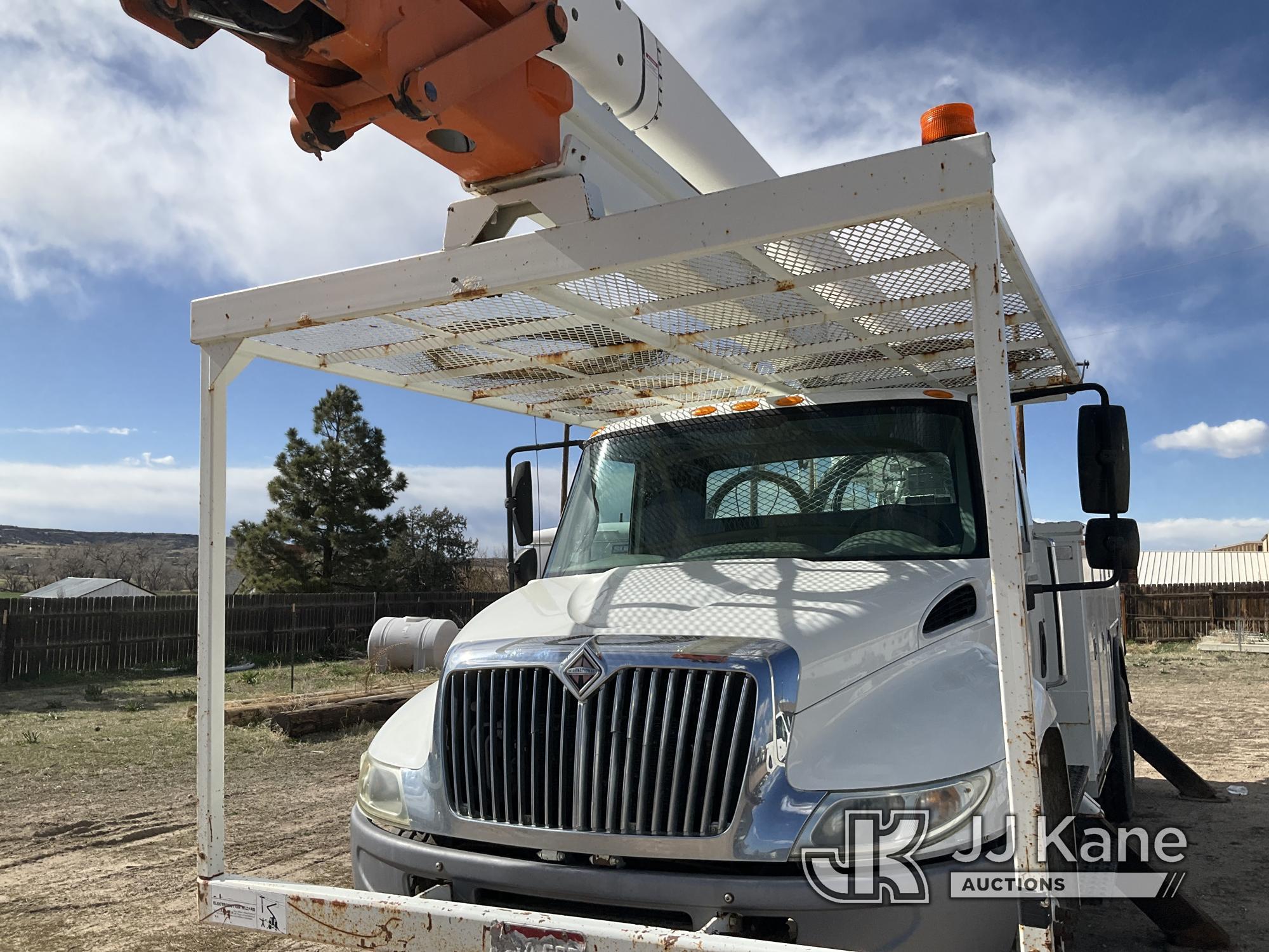 (Franktown, CO) HiRanger/Telelect 5TC-55, Material Handling Bucket Truck rear mounted on 2007 Intern