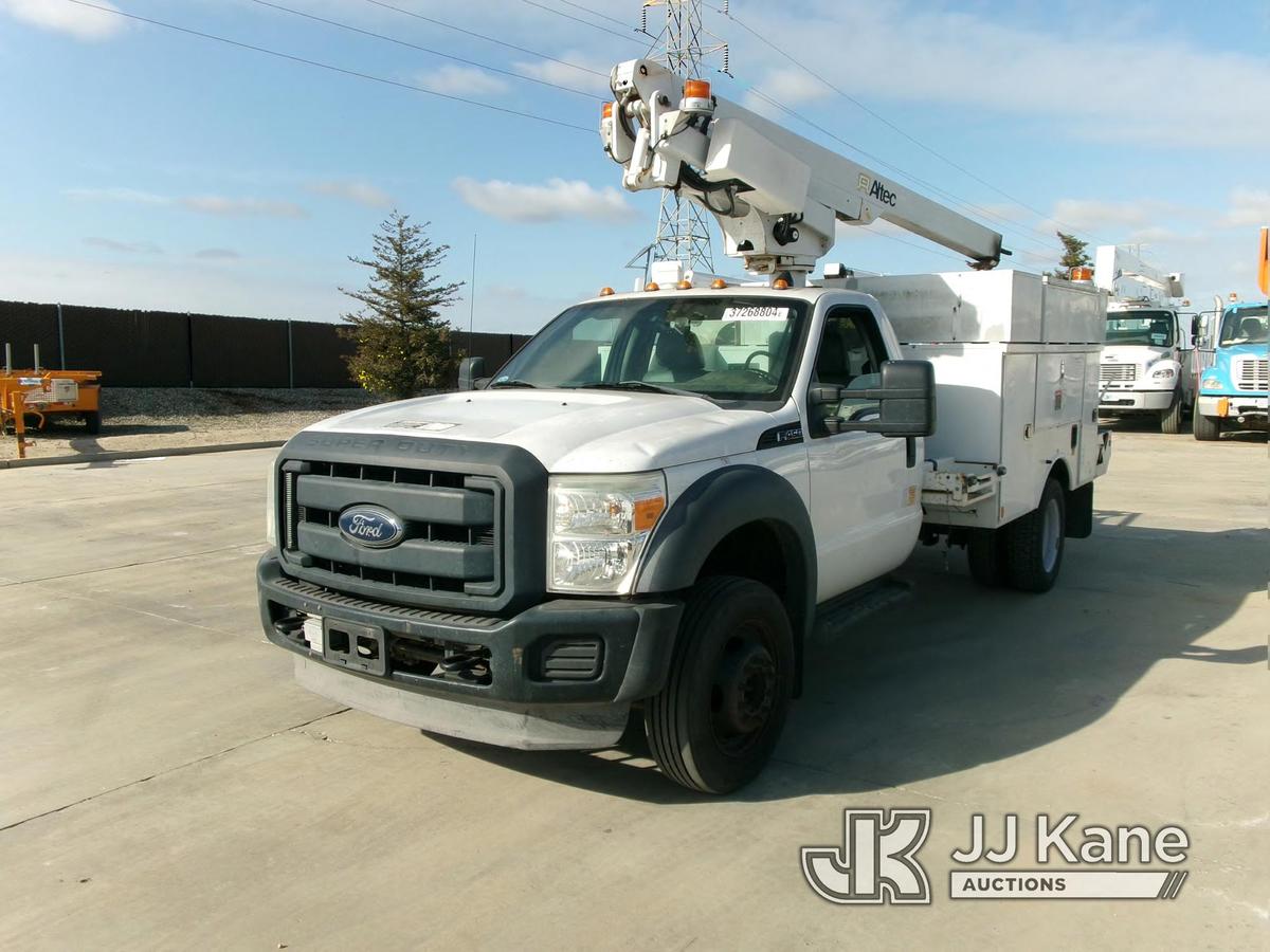 (Bakersfield, CA) Altec AT200A, Telescopic Non-Insulated Bucket Truck mounted behind cab on 2012 For