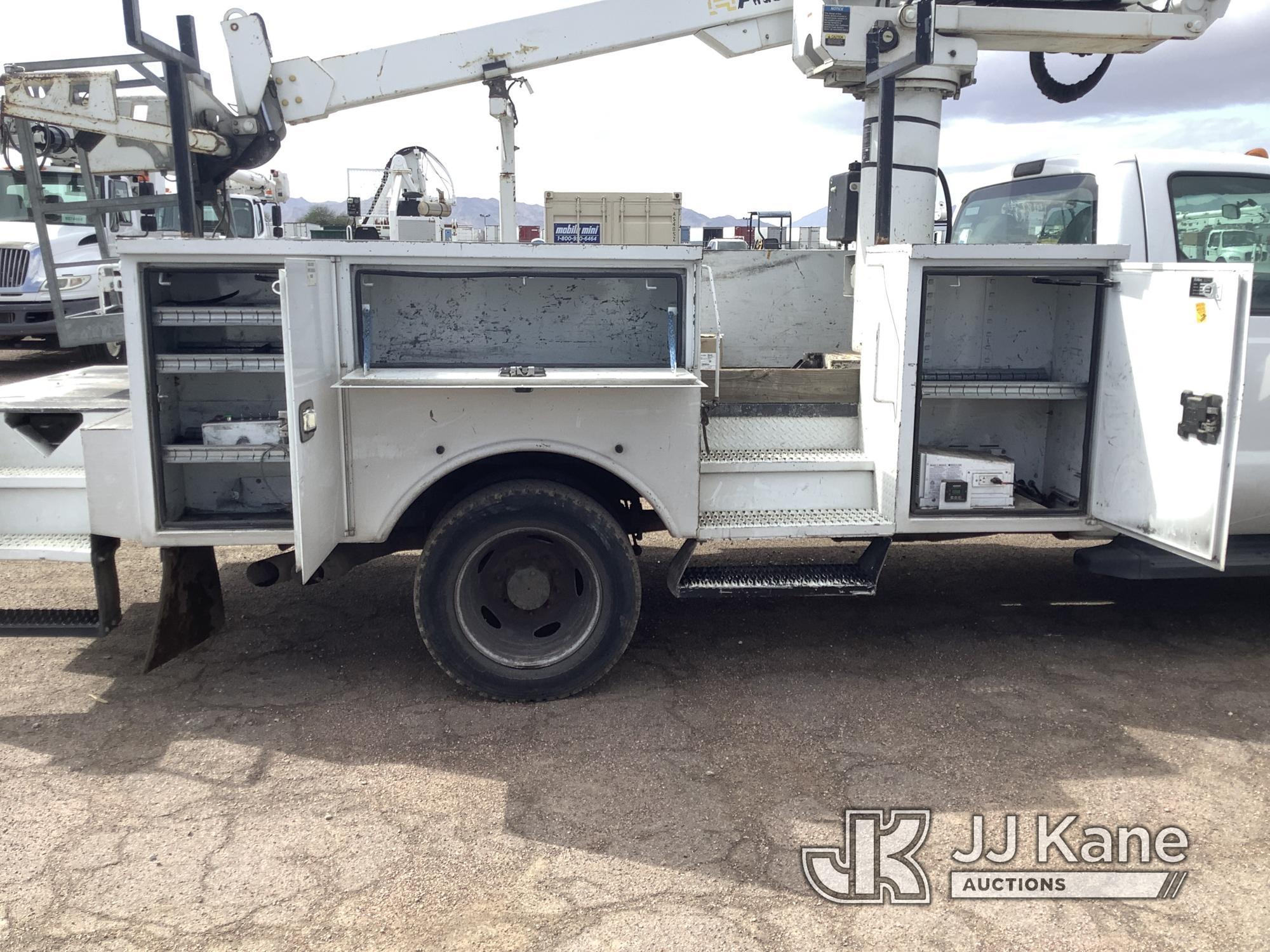 (Phoenix, AZ) Altec AT235-P, Telescopic Non-Insulated Bucket Truck mounted behind cab on 2016 Ford F