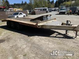 (Eatonville, WA) 1979 Eager Beaver Tri-Axle Tagalong Equipment Trailer