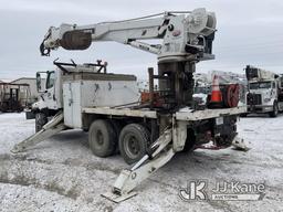 (Laurel, MT) Telelect General, Digger Derrick rear mounted on 2015 Freightliner 108SD 6x6 Flatbed/Ut