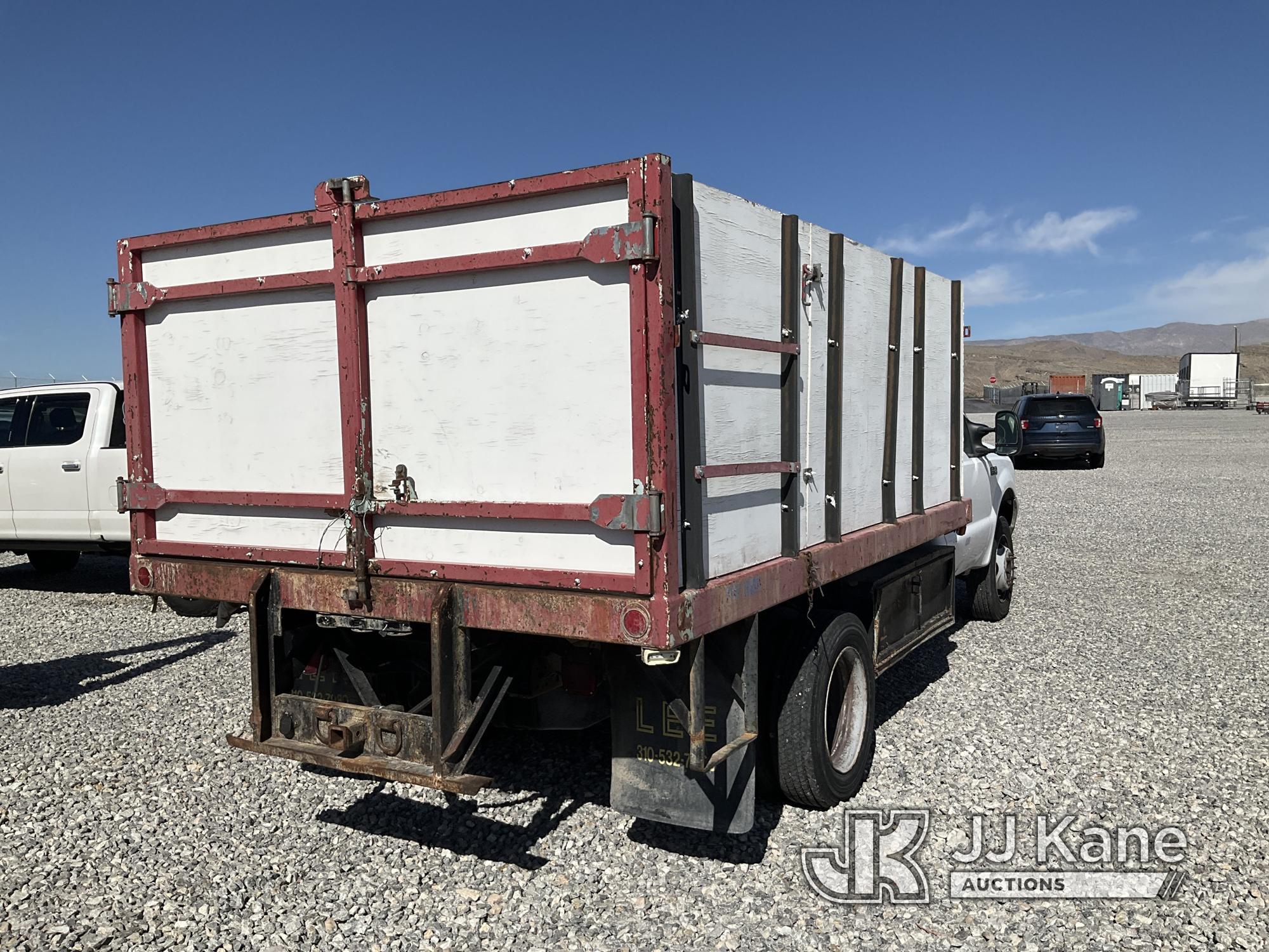 (Las Vegas, NV) 1999 Ford F450 Shifter Linkage Broken Body & Interior Damage, Jump To Start, Runs &