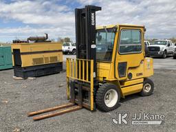 (Salt Lake City, UT) Clark GPX30 Rubber Tired Forklift Runs, Moves & Operates