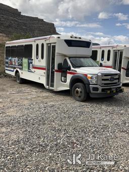 (Grand Junction, CO) 2015 Ford F550 Passenger Bus Not Running,   Condition Unknown, Missing Parts