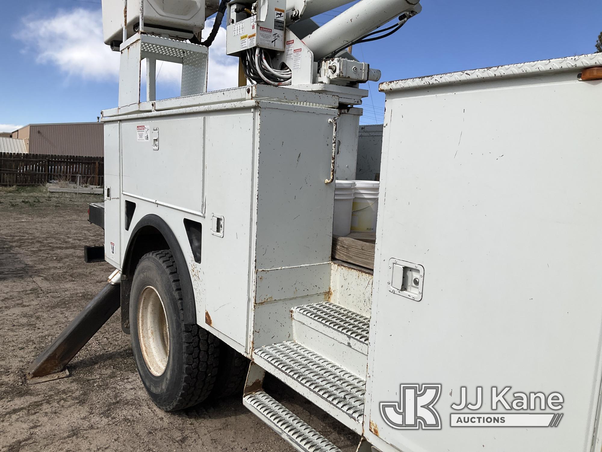 (Franktown, CO) HiRanger/Telelect 5TC-55, Material Handling Bucket Truck rear mounted on 2007 Intern