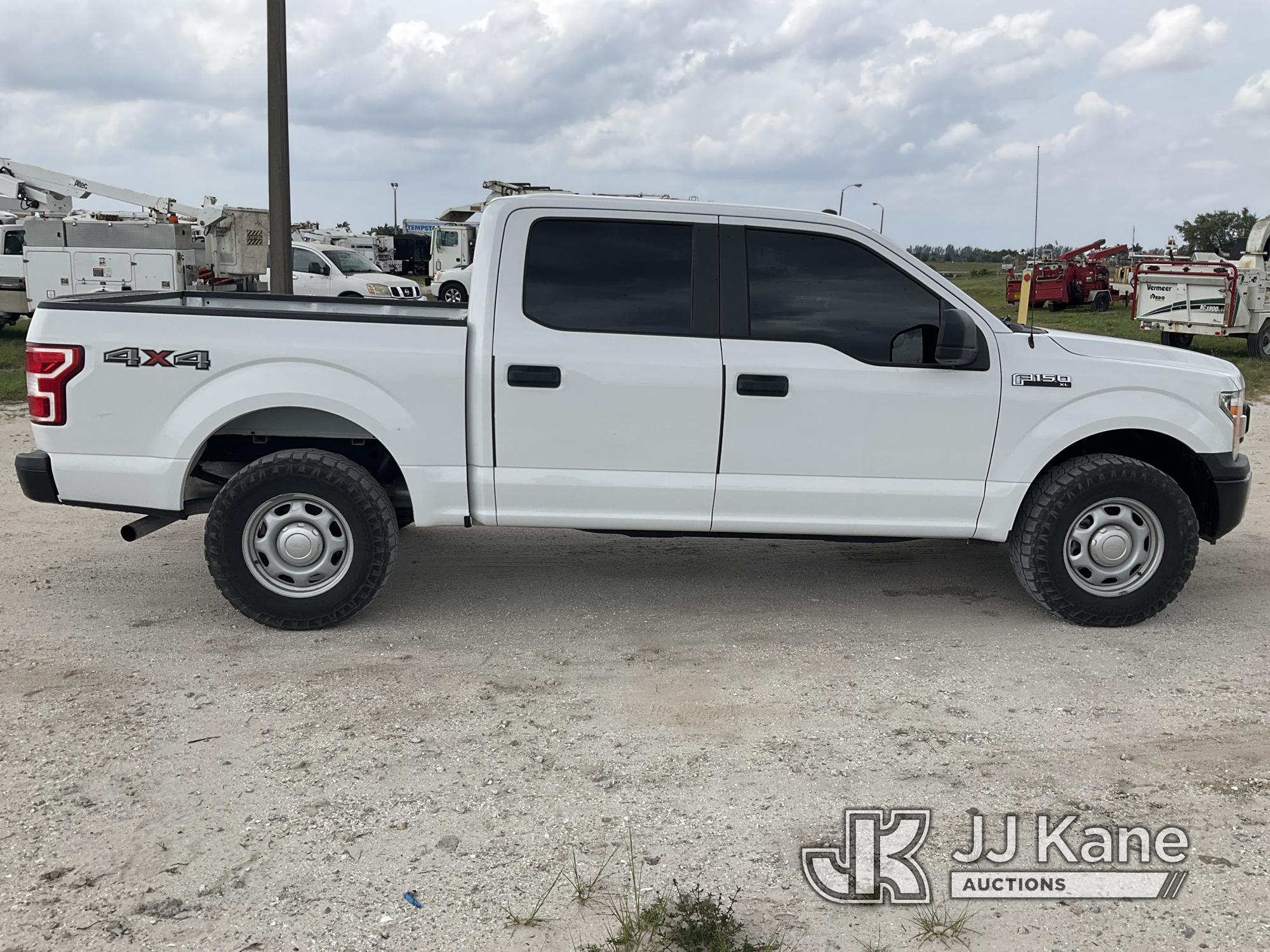 (Westlake, FL) 2018 Ford F150 4x4 Crew-Cab Pickup Truck Runs & Moves) (FL Residents Purchasing Title