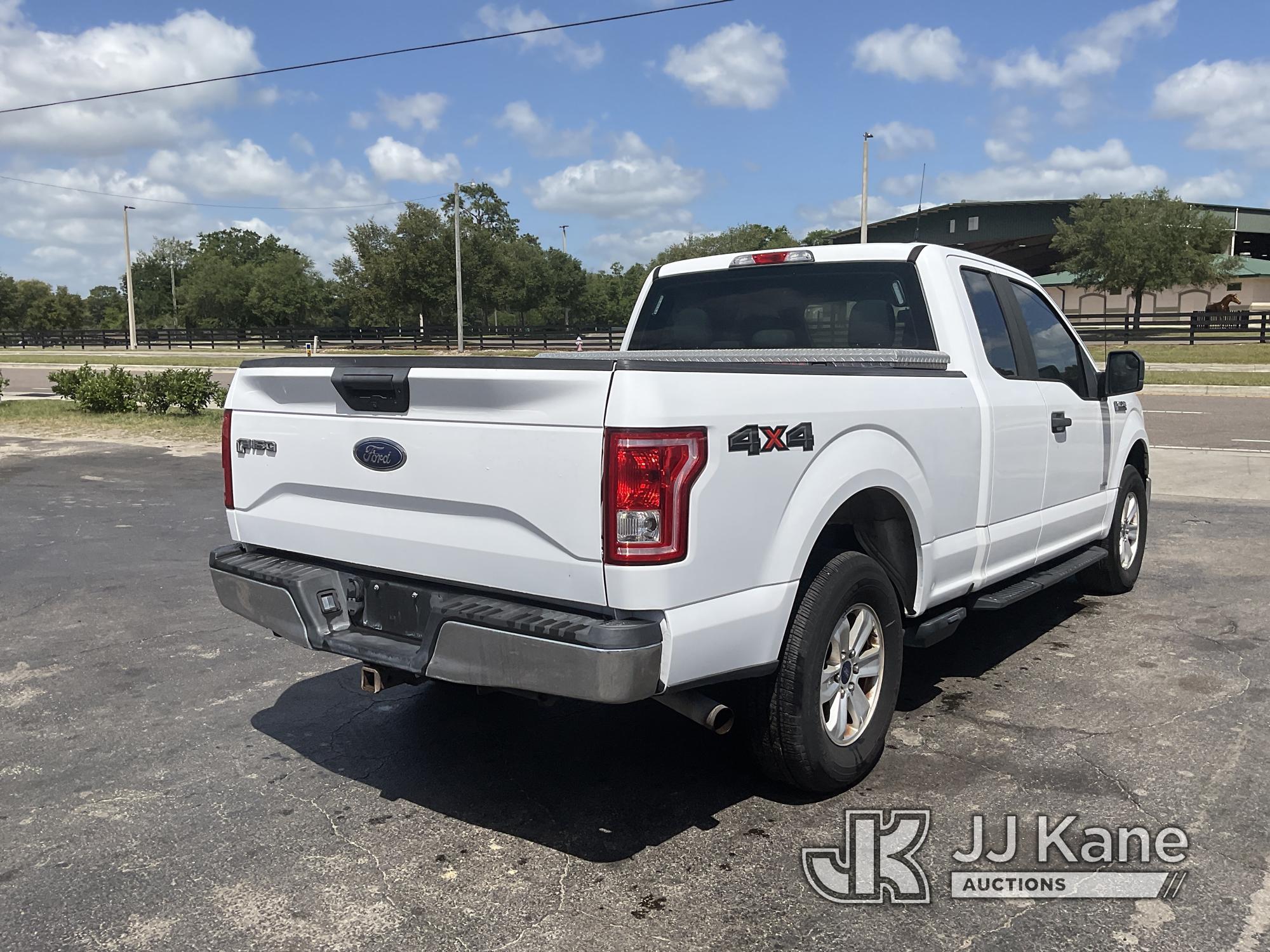 (Ocala, FL) 2016 Ford F150 4x4 Extended-Cab Pickup Truck Duke Unit) (Runs & Moves