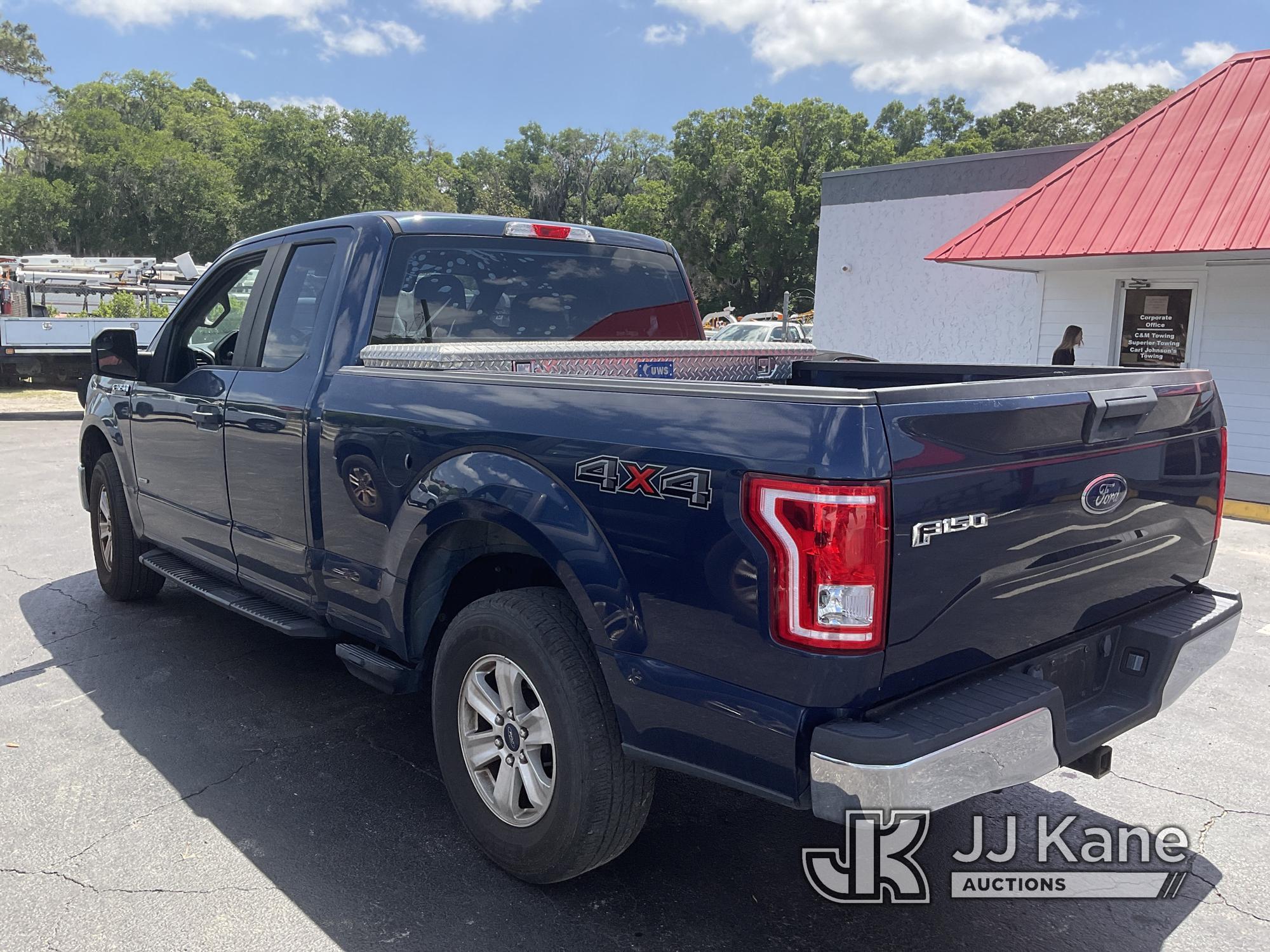 (Ocala, FL) 2016 Ford F150 4x4 Extended-Cab Pickup Truck Duke Unit) (Runs & Moves