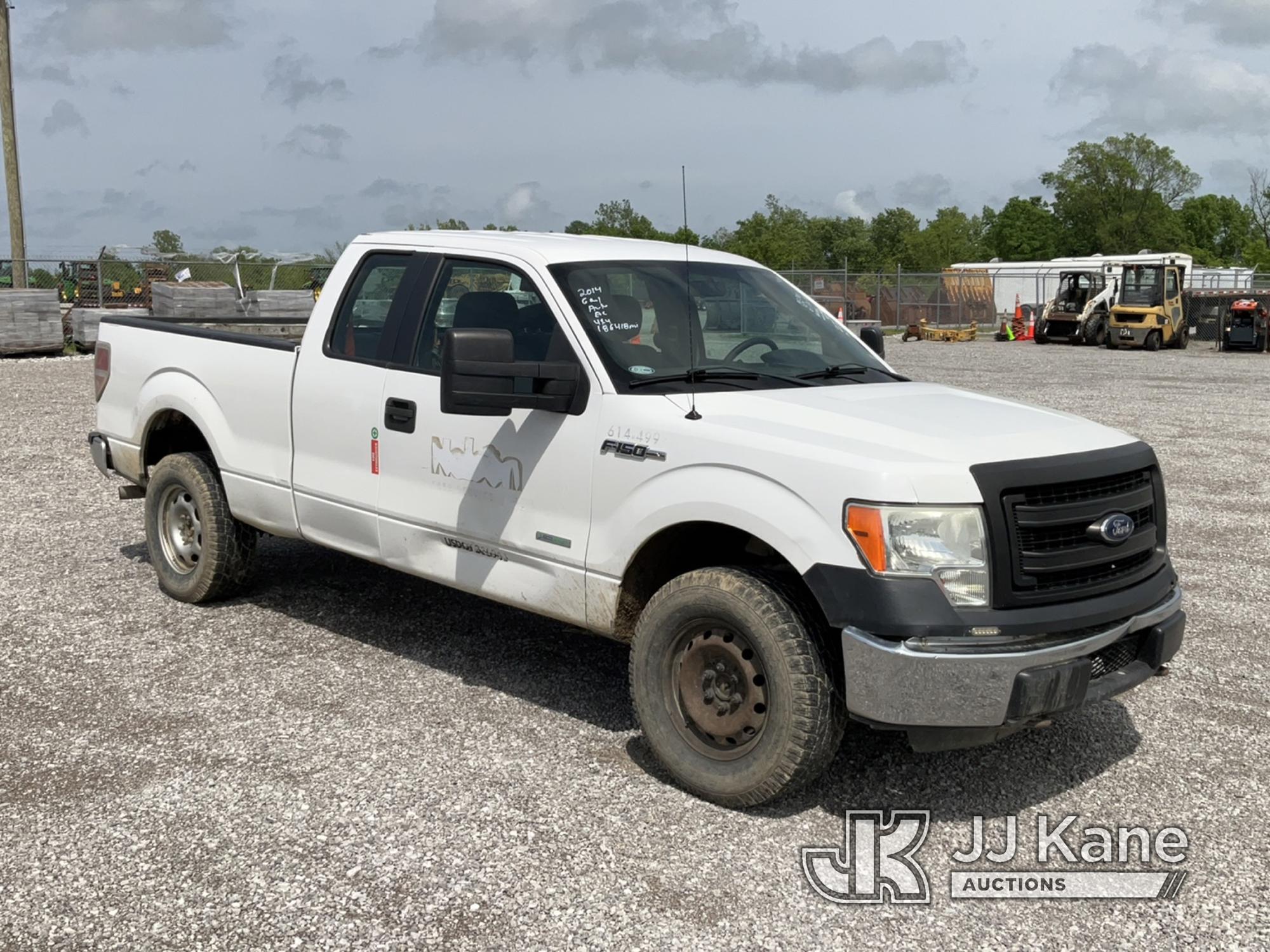 (Verona, KY) 2014 Ford F150 4x4 Extended-Cab Pickup Truck Runs & Moves) (Check Engine Light On, Body