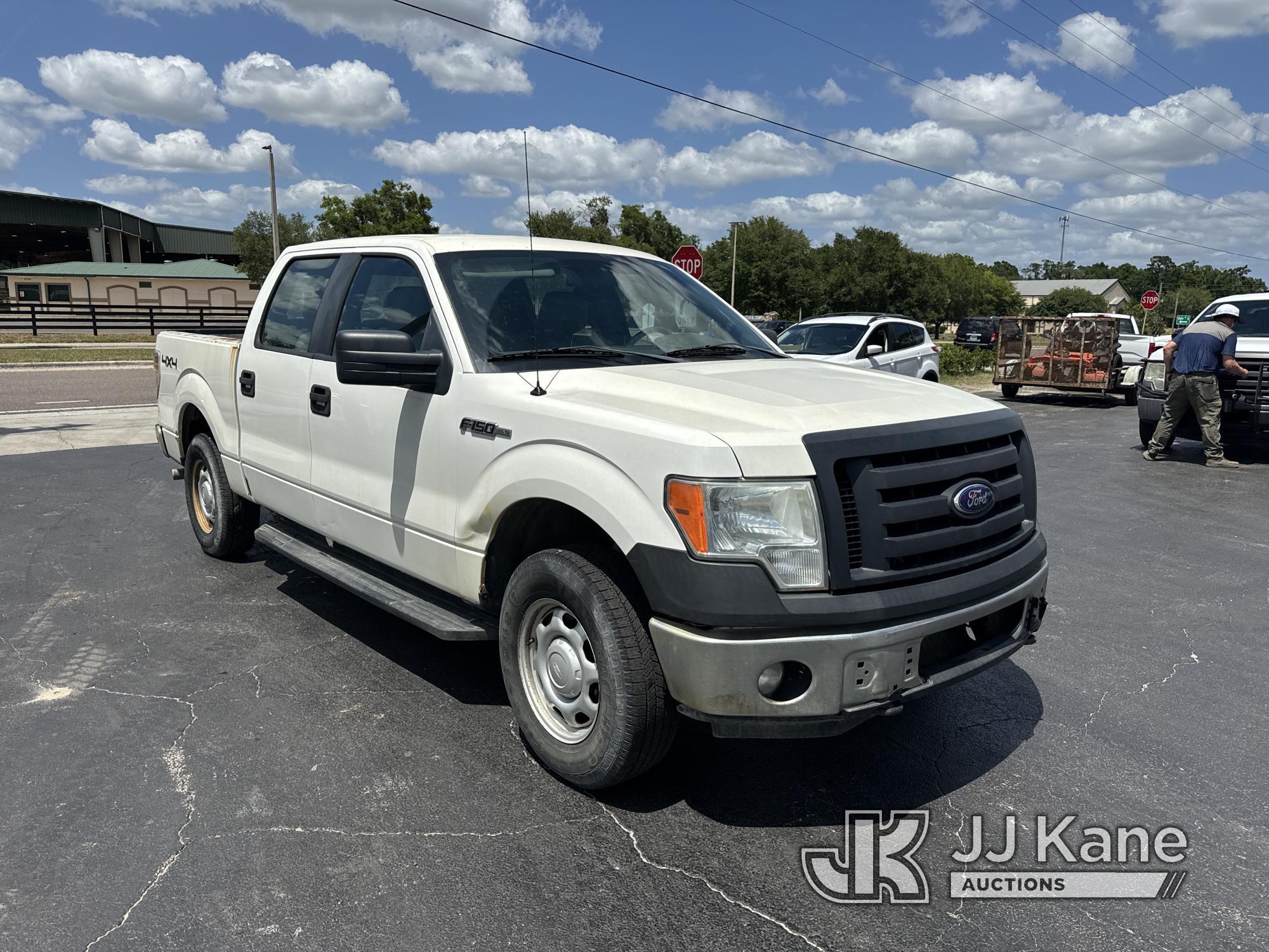 (Ocala, FL) 2012 Ford F150 4x4 Crew-Cab Pickup Truck Duke Unit) (Runs & Moves) (Body/Rust Damage