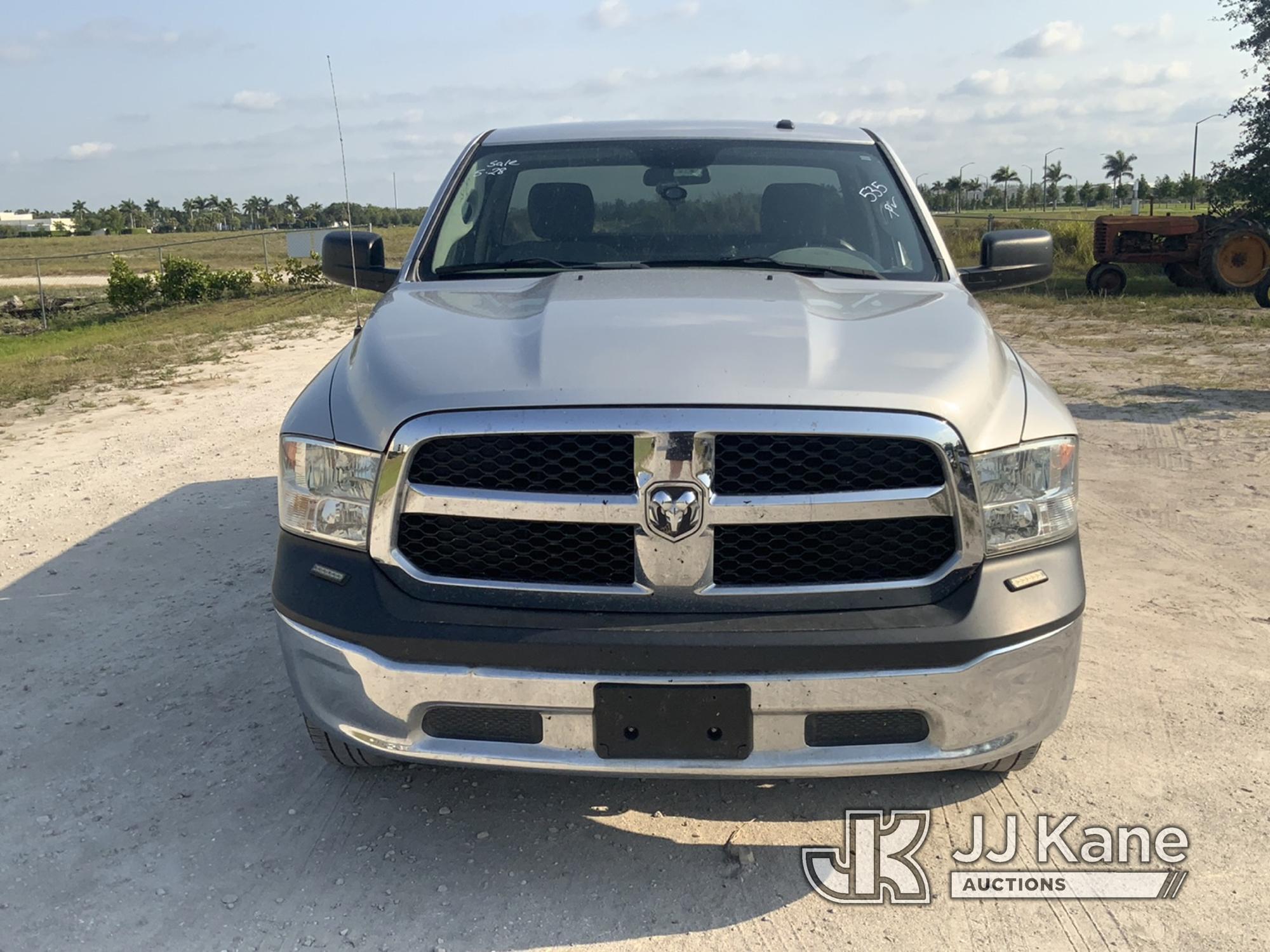 (Westlake, FL) 2015 RAM 1500 4x4 Pickup Truck Runs & Moves) (Damage On Tailgate)(Seller Has Advised