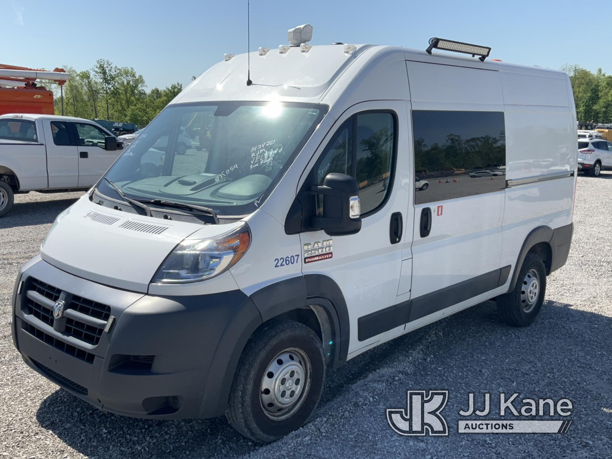 (Verona, KY) 2016 RAM Promaster 2500 High-Top Cargo Van Runs & Moves) (Check Engine Light On, Runs R