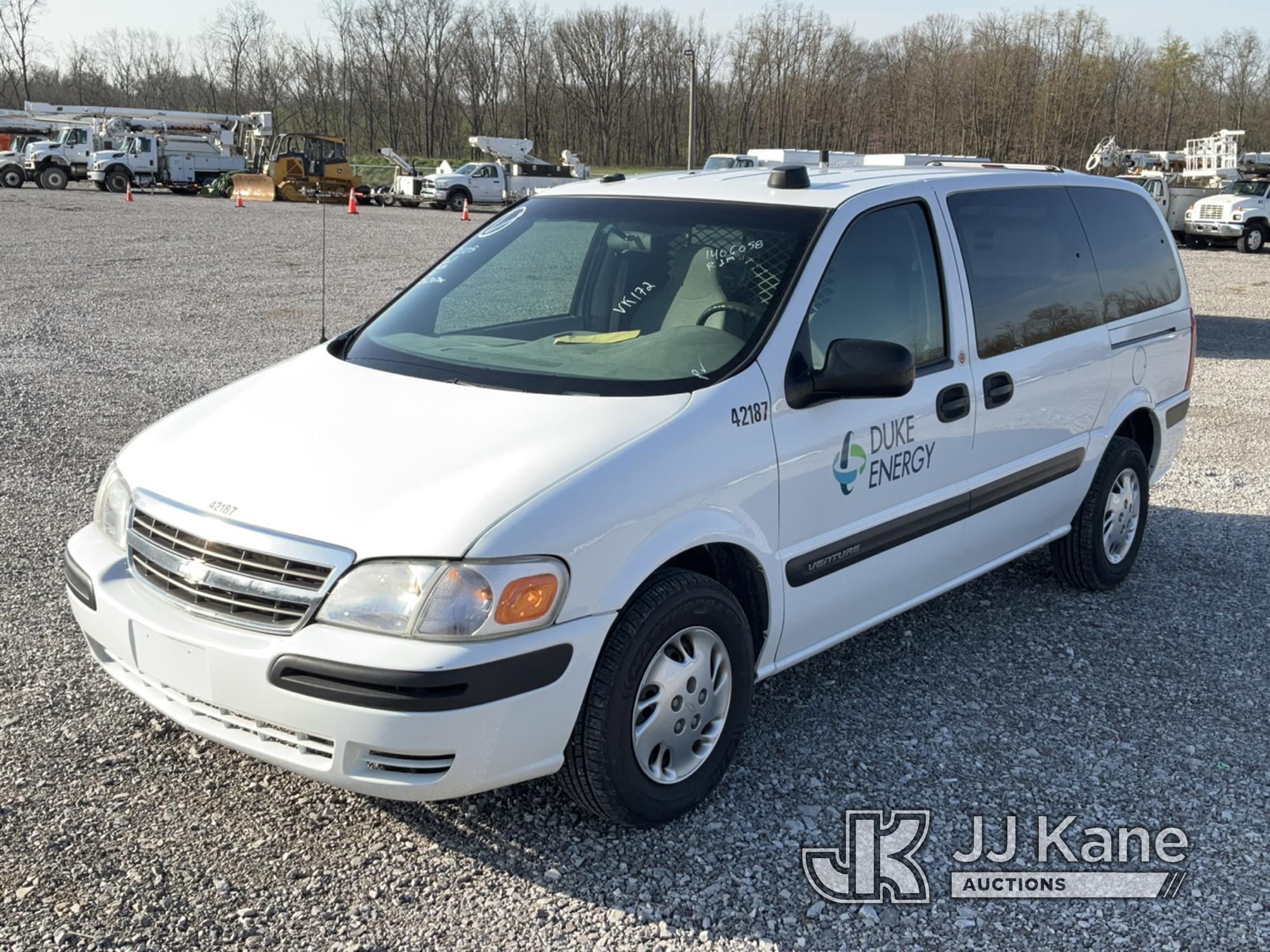 (Verona, KY) 2005 Chevrolet Venture Mini Cargo Van Runs & Moves) (Duke Unit