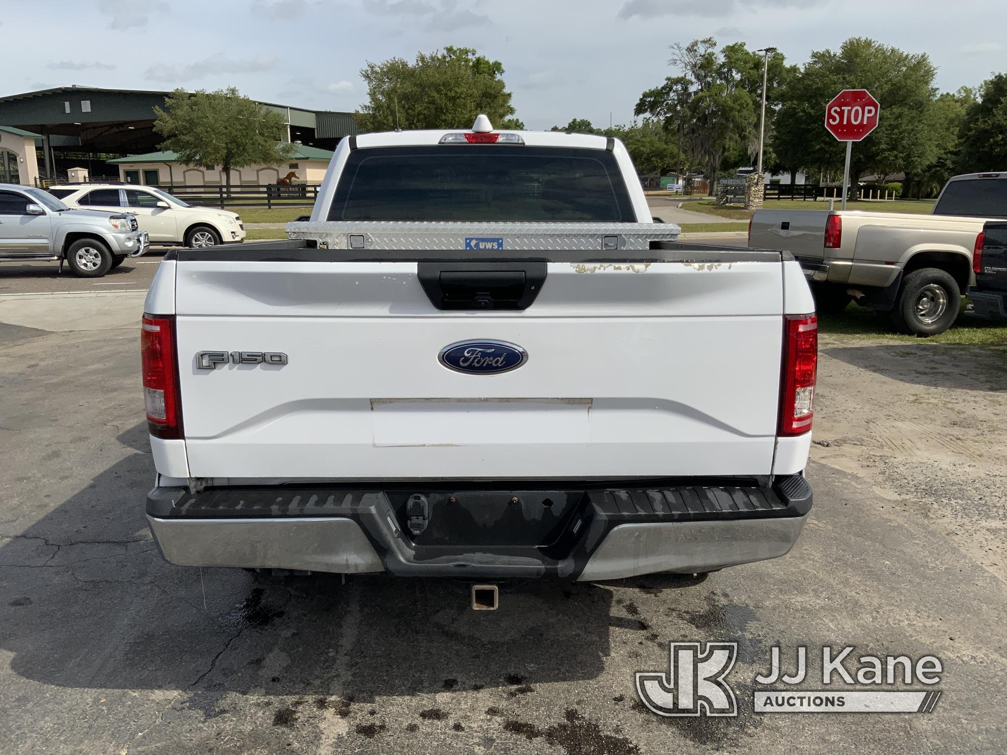 (Ocala, FL) 2016 Ford F150 Pickup Truck Duke Unit) (Runs & Moves) (Body/Paint Damage