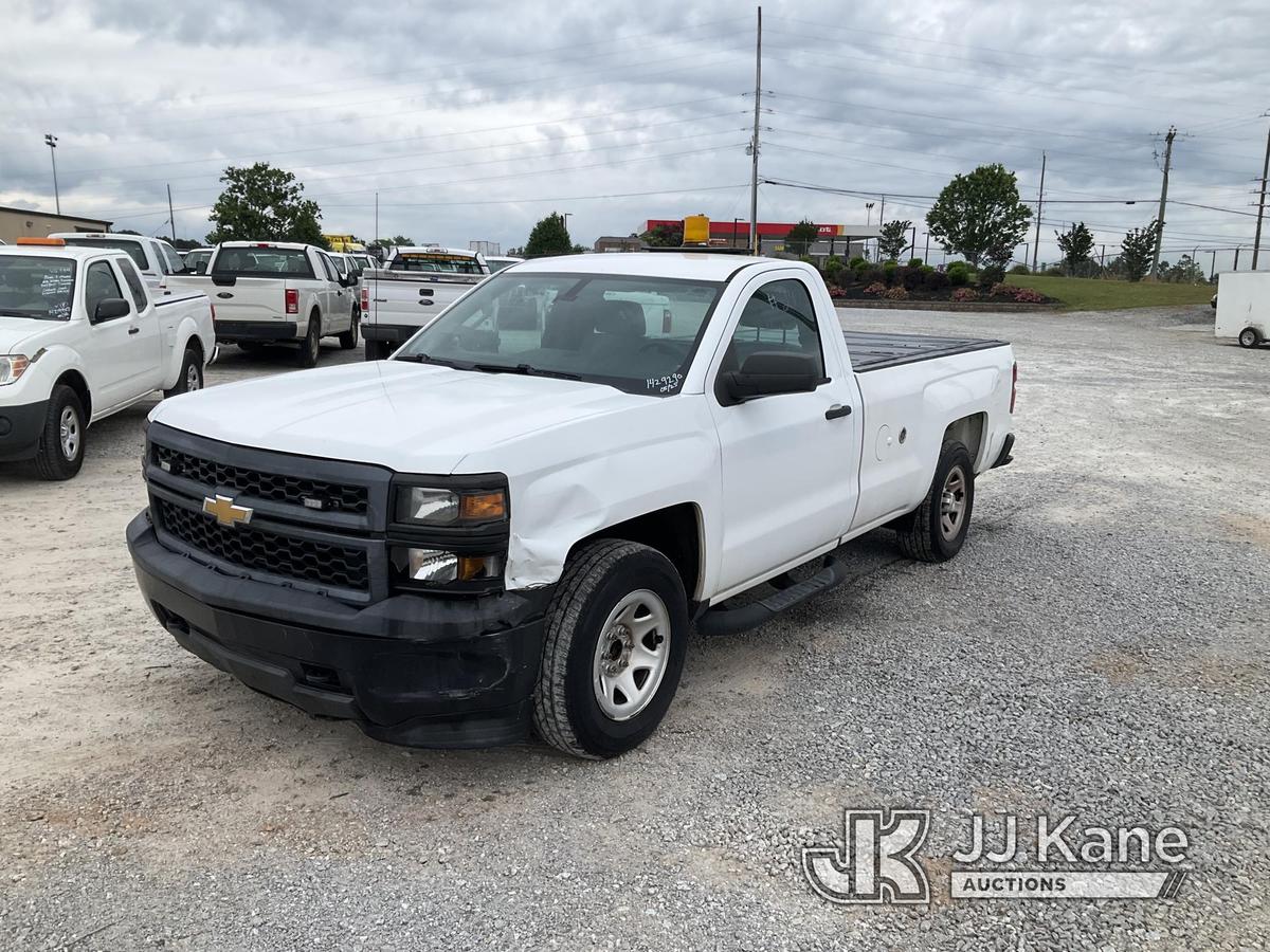 (Villa Rica, GA) 2015 Chevrolet Silverado 1500 Pickup Truck Runs & Moves) (Jump To Start, Wrecked Dr