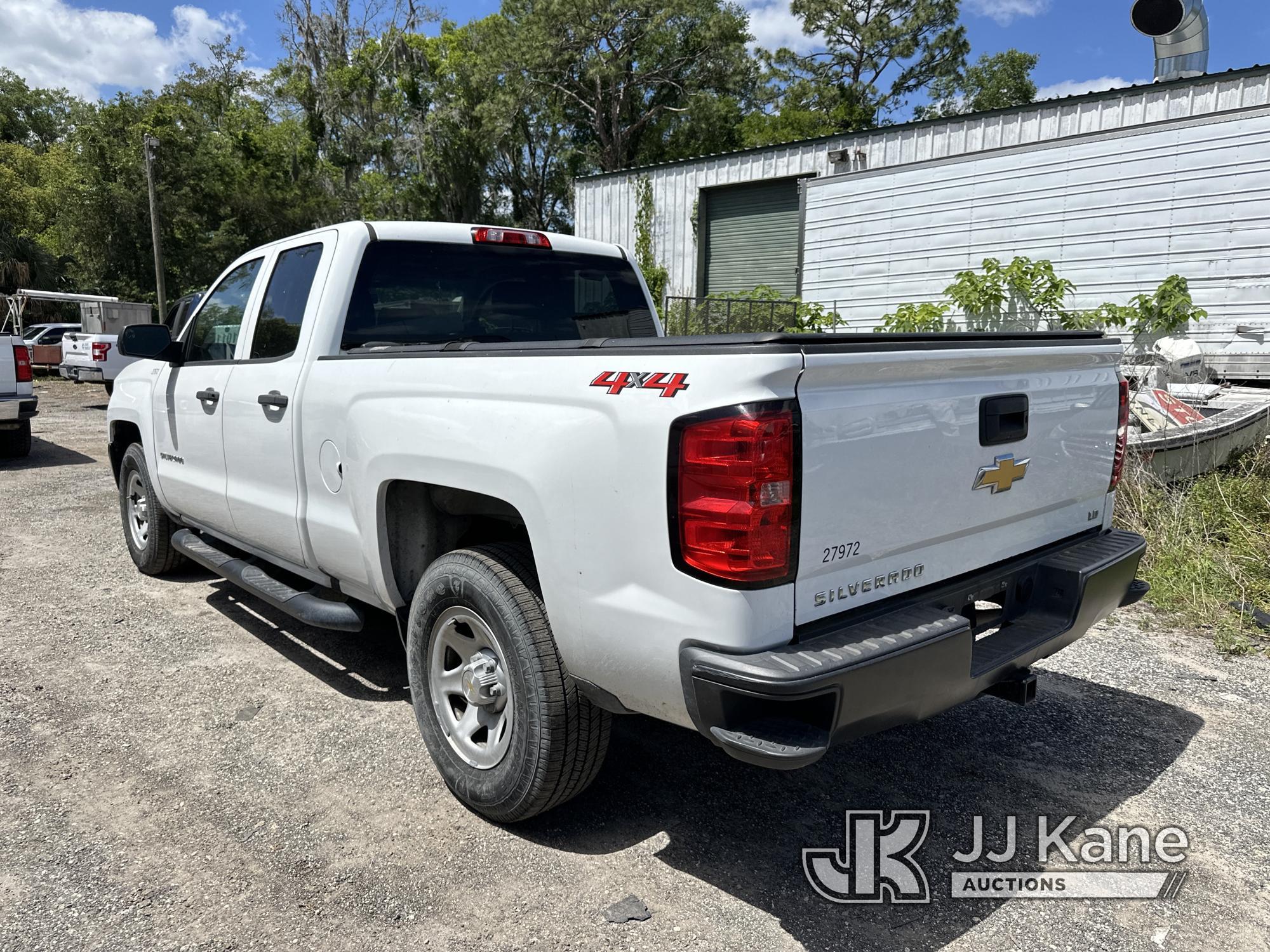 (Ocala, FL) 2019 Chevrolet Silverado 1500 4x4 Extended-Cab Pickup Truck Duke Unit) (Runs & Moves