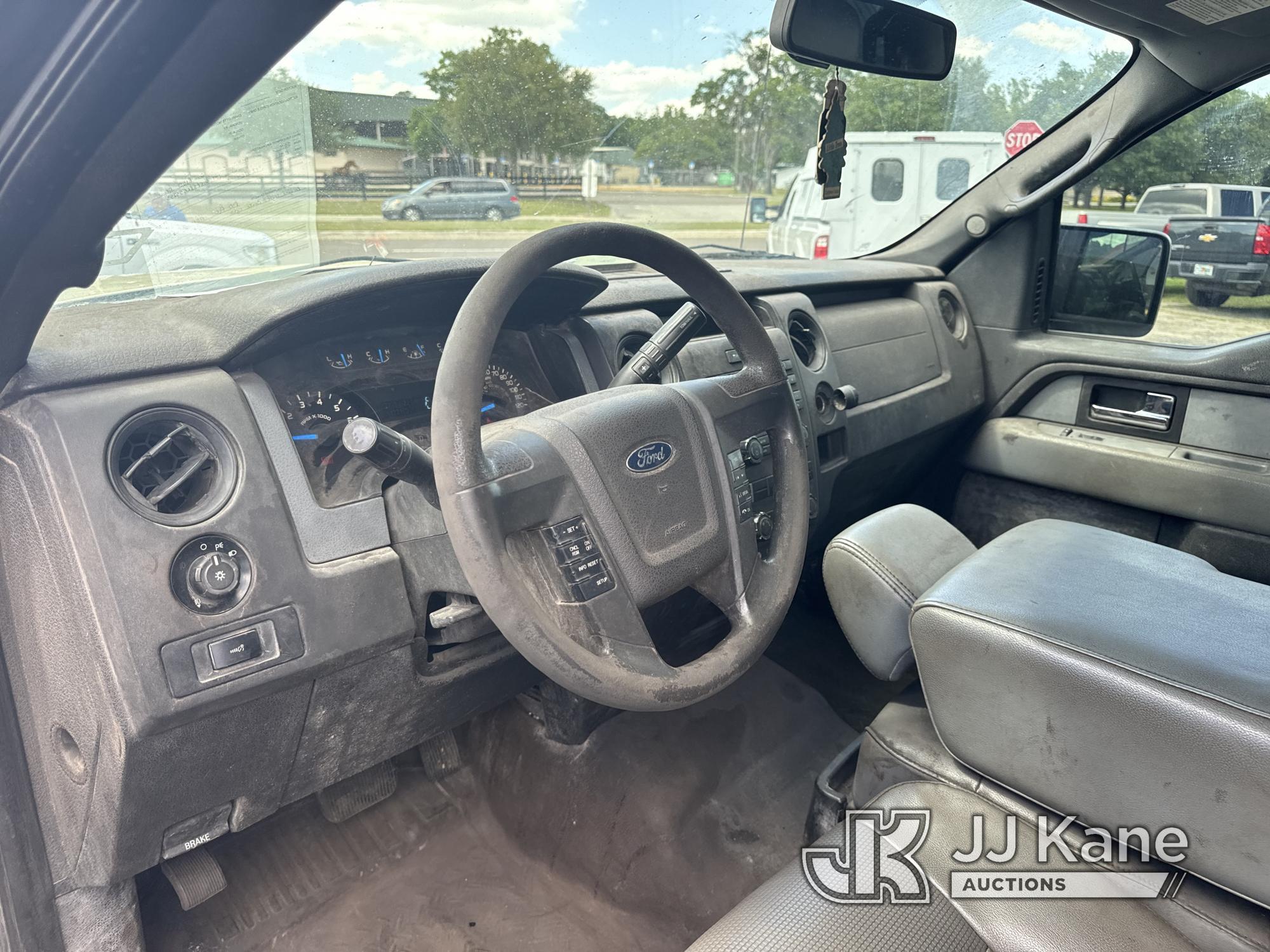 (Ocala, FL) 2014 Ford F150 4x4 Crew-Cab Pickup Truck Duke Unit) (Runs Rough, Check Engine Light On,