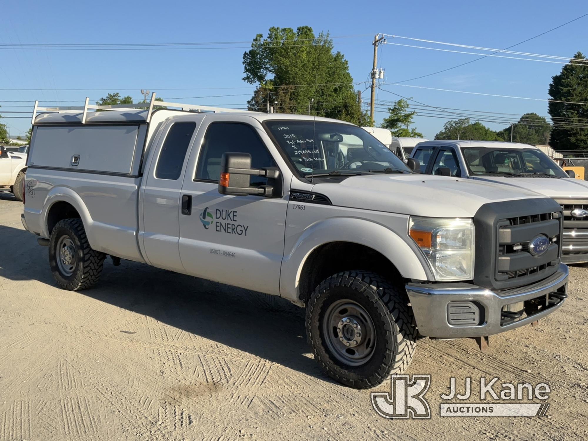 (Charlotte, NC) 2015 Ford F250 4x4 Extended-Cab Pickup Truck Duke Unit) (Runs & Moves