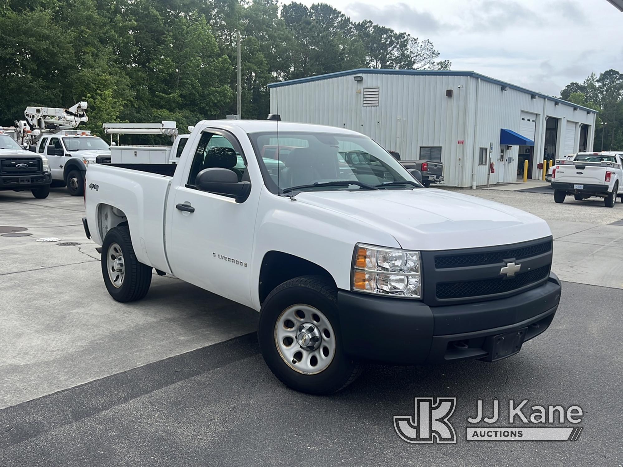 (Supply, NC) 2008 Chevrolet Silverado 1500 4x4 Pickup Truck, Co-Op Unit Runs, Moves, Check Engine Li