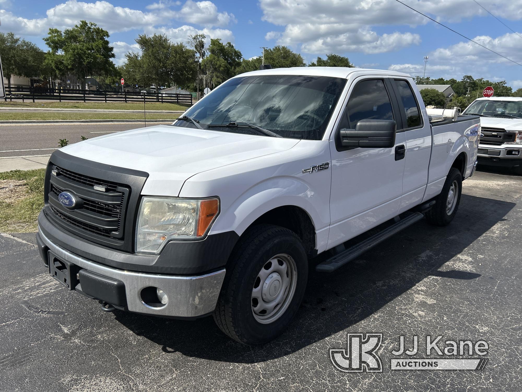 (Ocala, FL) 2014 Ford F150 4x4 Extended-Cab Pickup Truck Duke Unit) (Runs & Moves