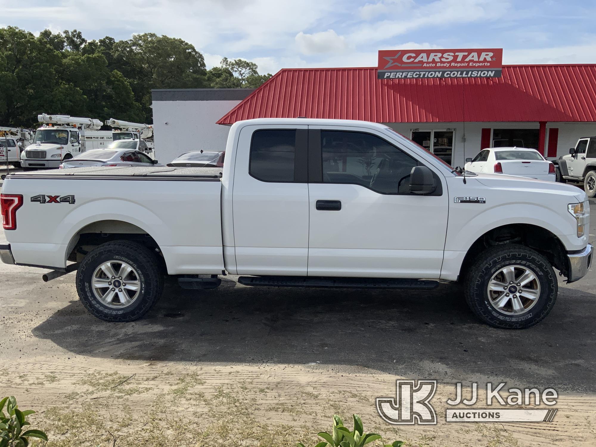 (Ocala, FL) 2016 Ford F150 4x4 Extended-Cab Pickup Truck Duke Unit) (Runs & Moves) (Body/Paint Damag