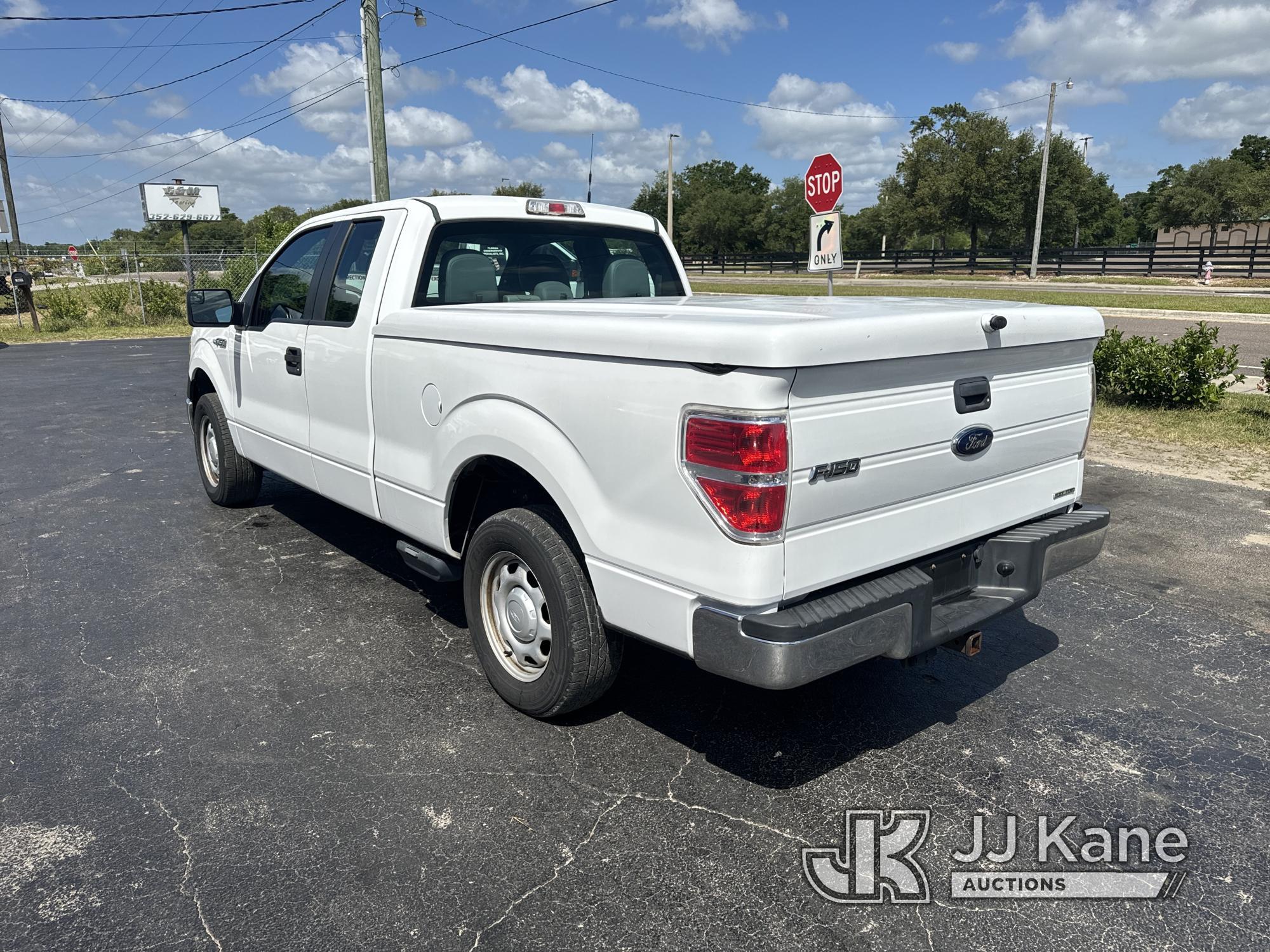 (Ocala, FL) 2013 Ford F150 Extended-Cab Pickup Truck Duke Unit) (Runs & Moves) (Body/Paint Damage