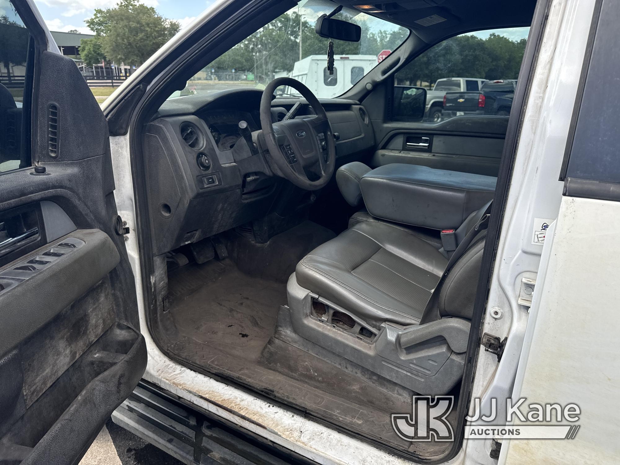 (Ocala, FL) 2014 Ford F150 4x4 Crew-Cab Pickup Truck Duke Unit) (Runs Rough, Check Engine Light On,