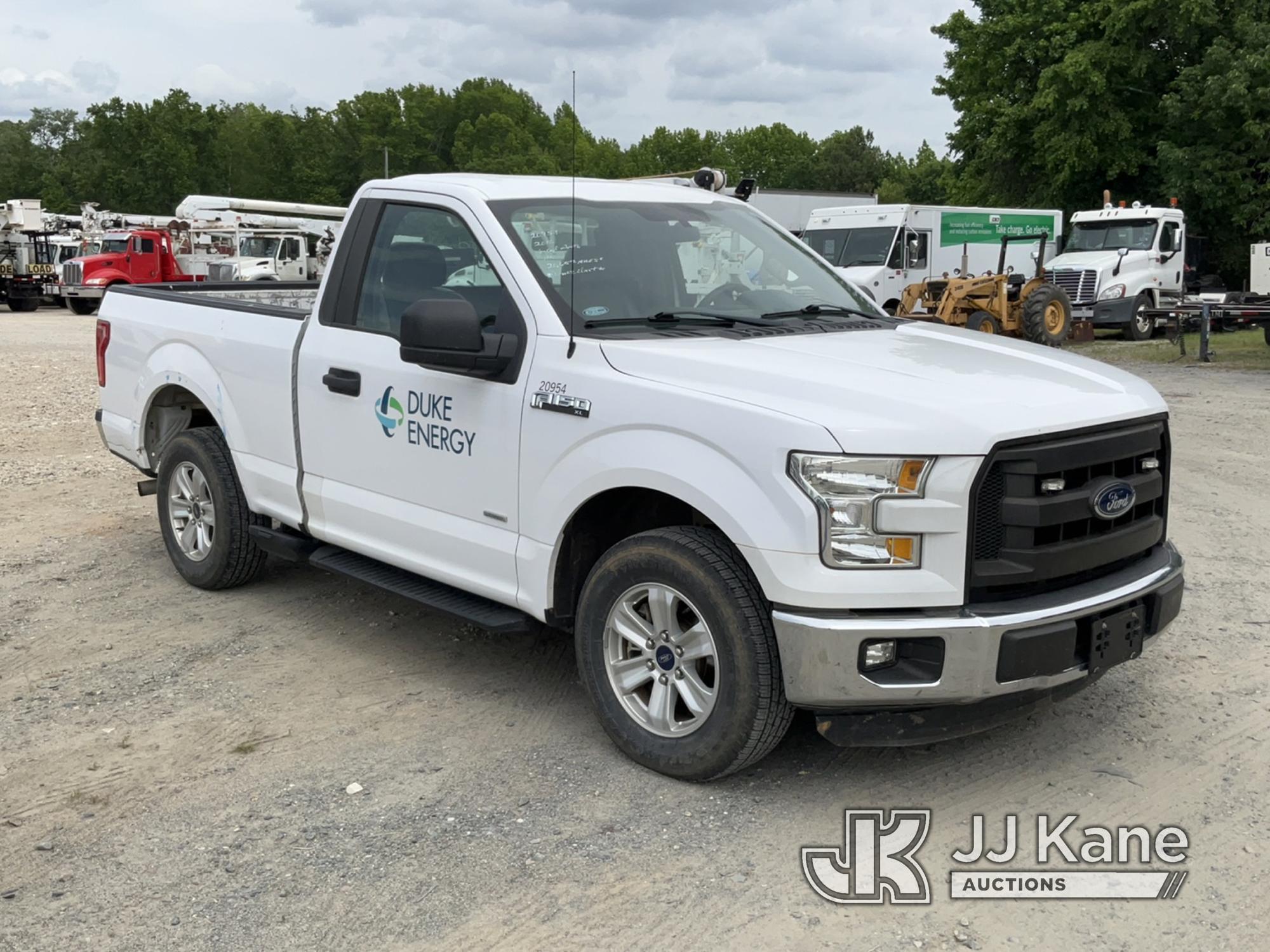 (Charlotte, NC) 2016 Ford F150 Pickup Truck Duke Unit) (Runs & Moves) (Check Engine Light On, Body/P