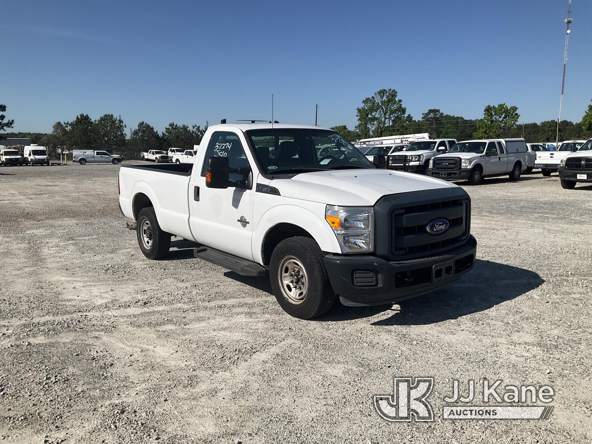 (Villa Rica, GA) 2014 Ford F250 Pickup Truck Runs & Moves) (Jump To Start, Idles Rough, Check Engine