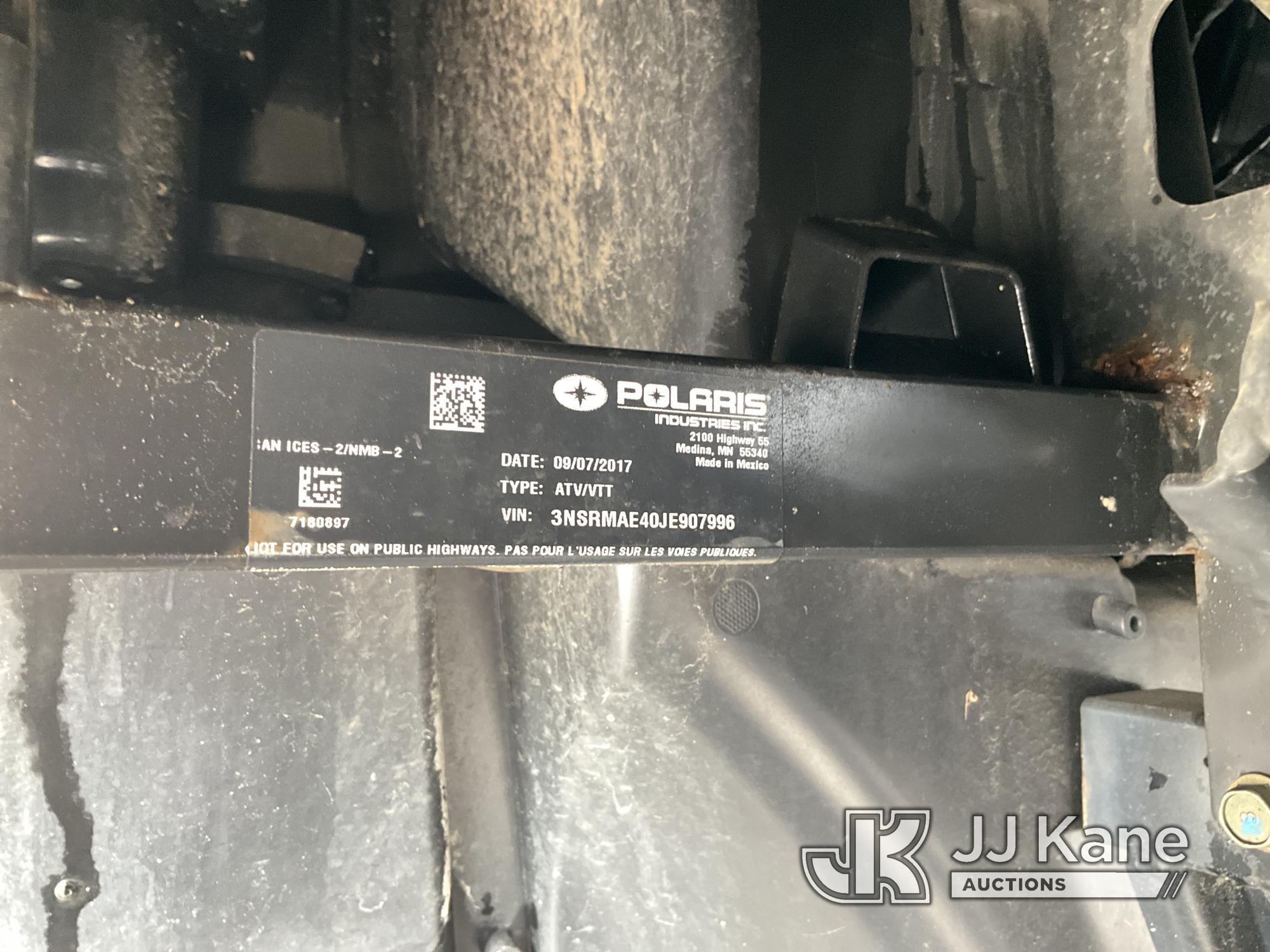 (Villa Rica, GA) 2018 Polaris Ranger Yard Cart, (GA Power Unit) No Key, Not Running, Condition Unkno